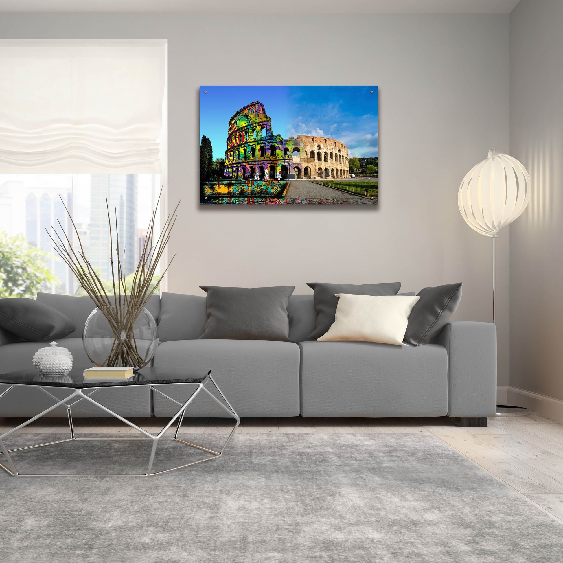 Epic Art 'Colosseum Exposed' by Dean Russo Studios, Acrylic Glass Wall Art,36x24