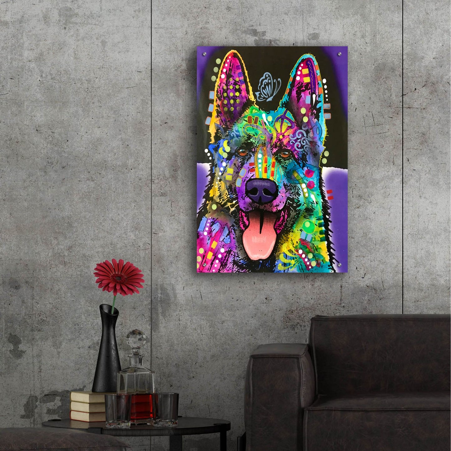 Epic Art 'Butterfly Shepherd' by Dean Russo Studios, Acrylic Glass Wall Art,24x36