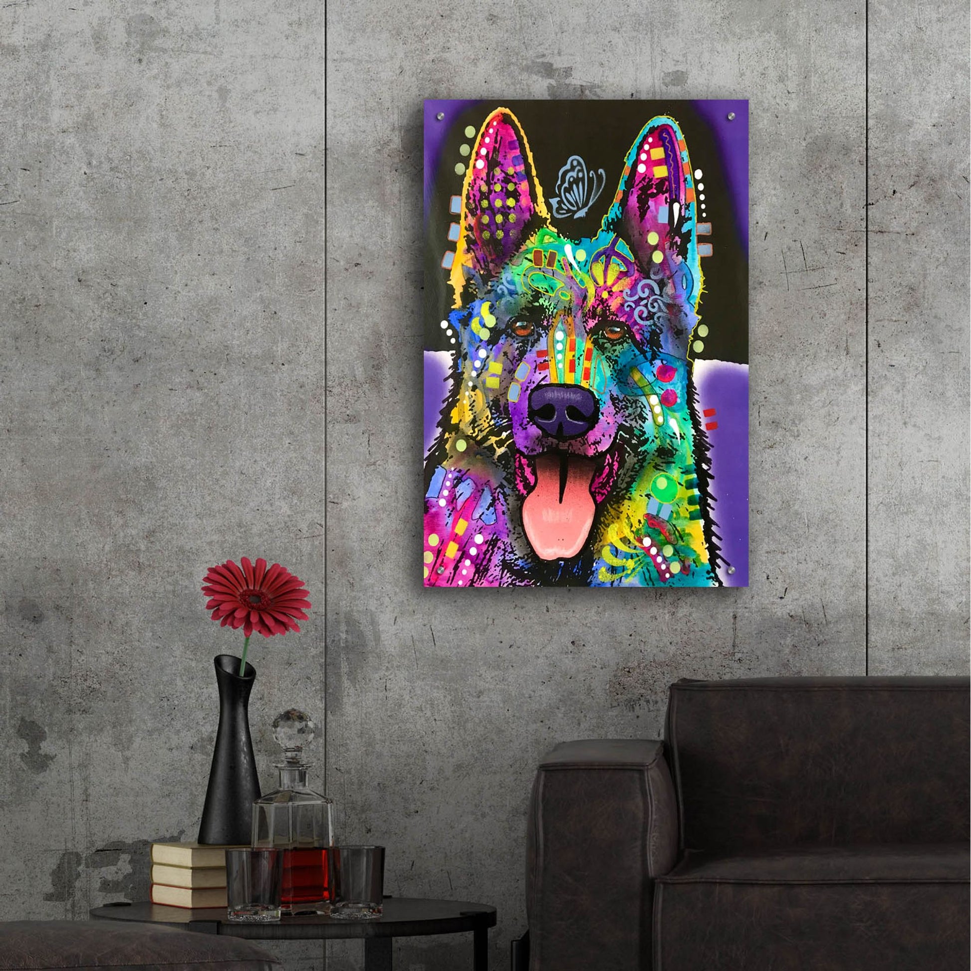 Epic Art 'Butterfly Shepherd' by Dean Russo Studios, Acrylic Glass Wall Art,24x36