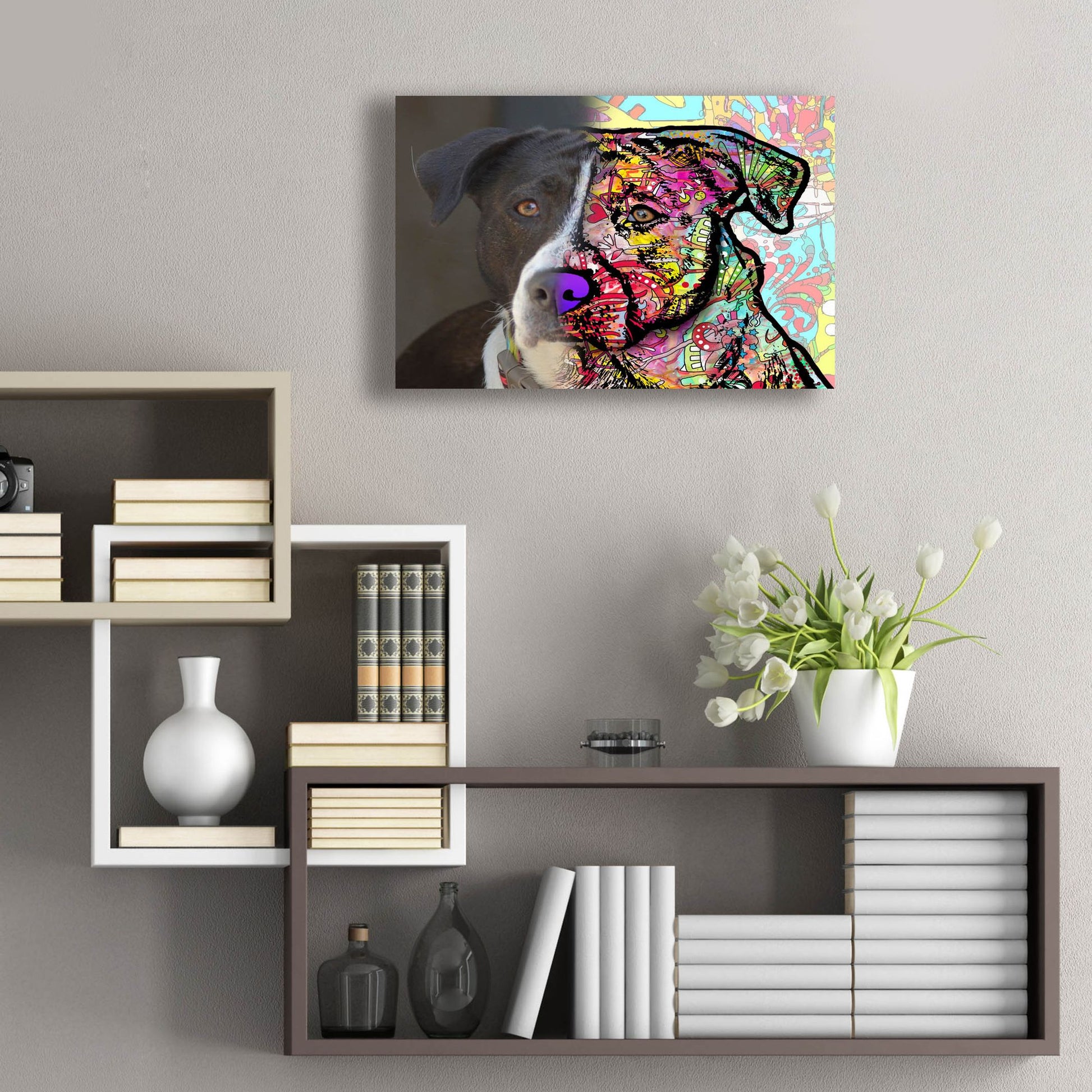 Epic Art 'Christine Dewey_Lulu' by Dean Russo Studios, Acrylic Glass Wall Art,24x16