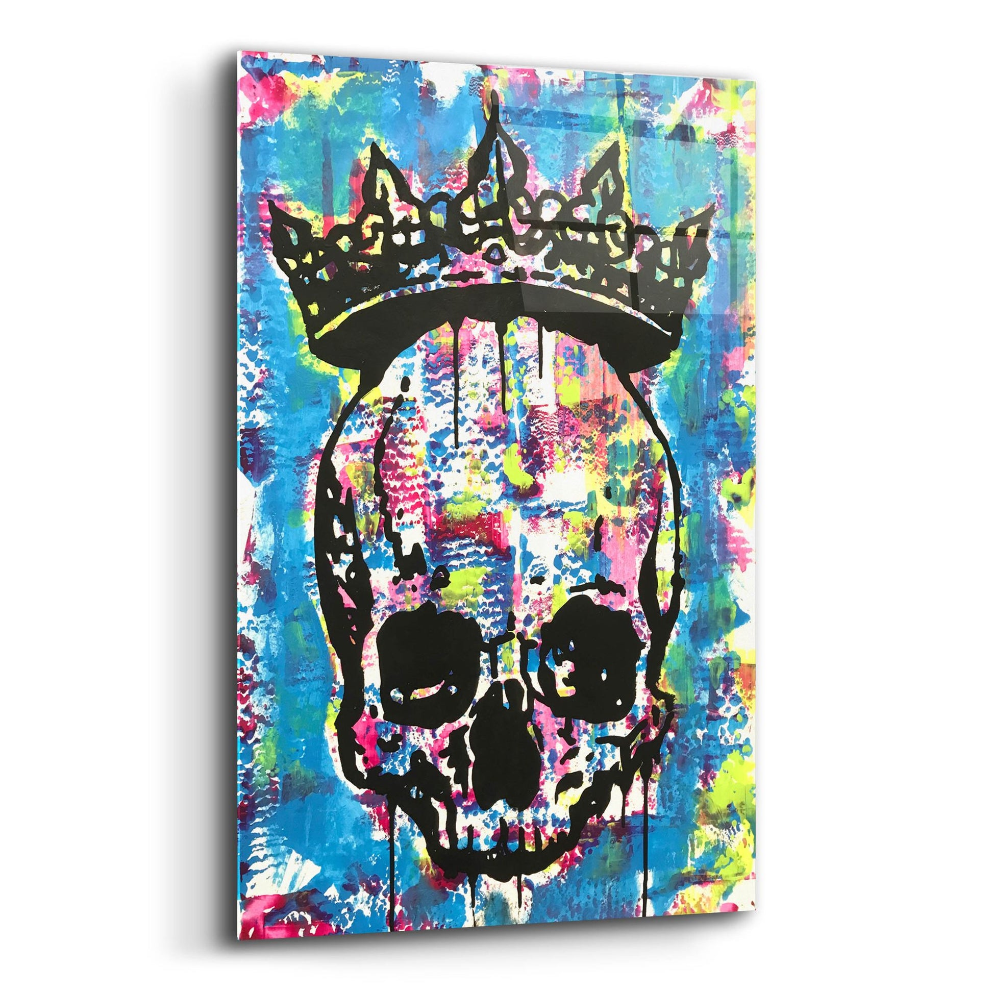 Epic Art 'Crowned Skull' by Dean Russo Studios, Acrylic Glass Wall Art,12x16