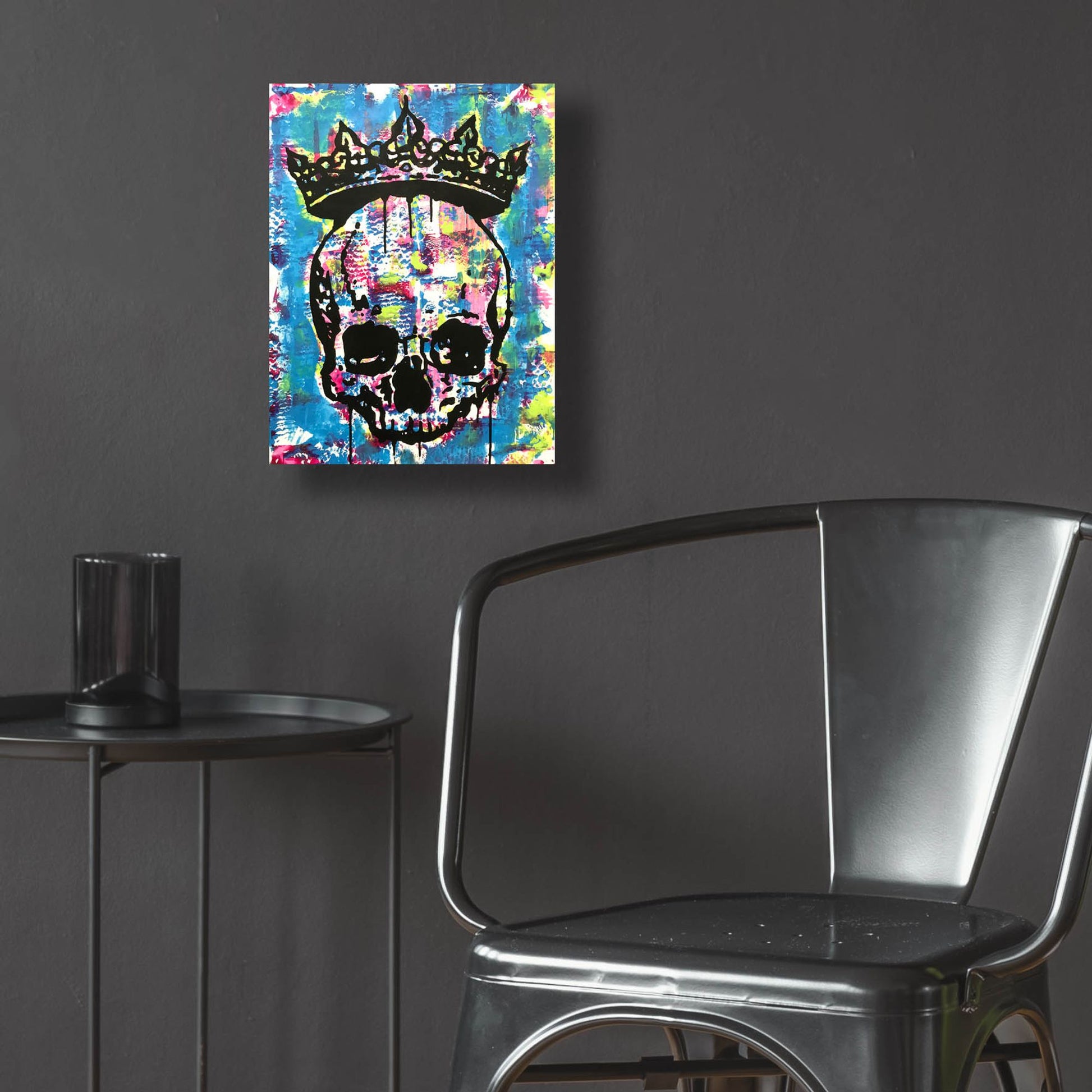 Epic Art 'Crowned Skull' by Dean Russo Studios, Acrylic Glass Wall Art,12x16