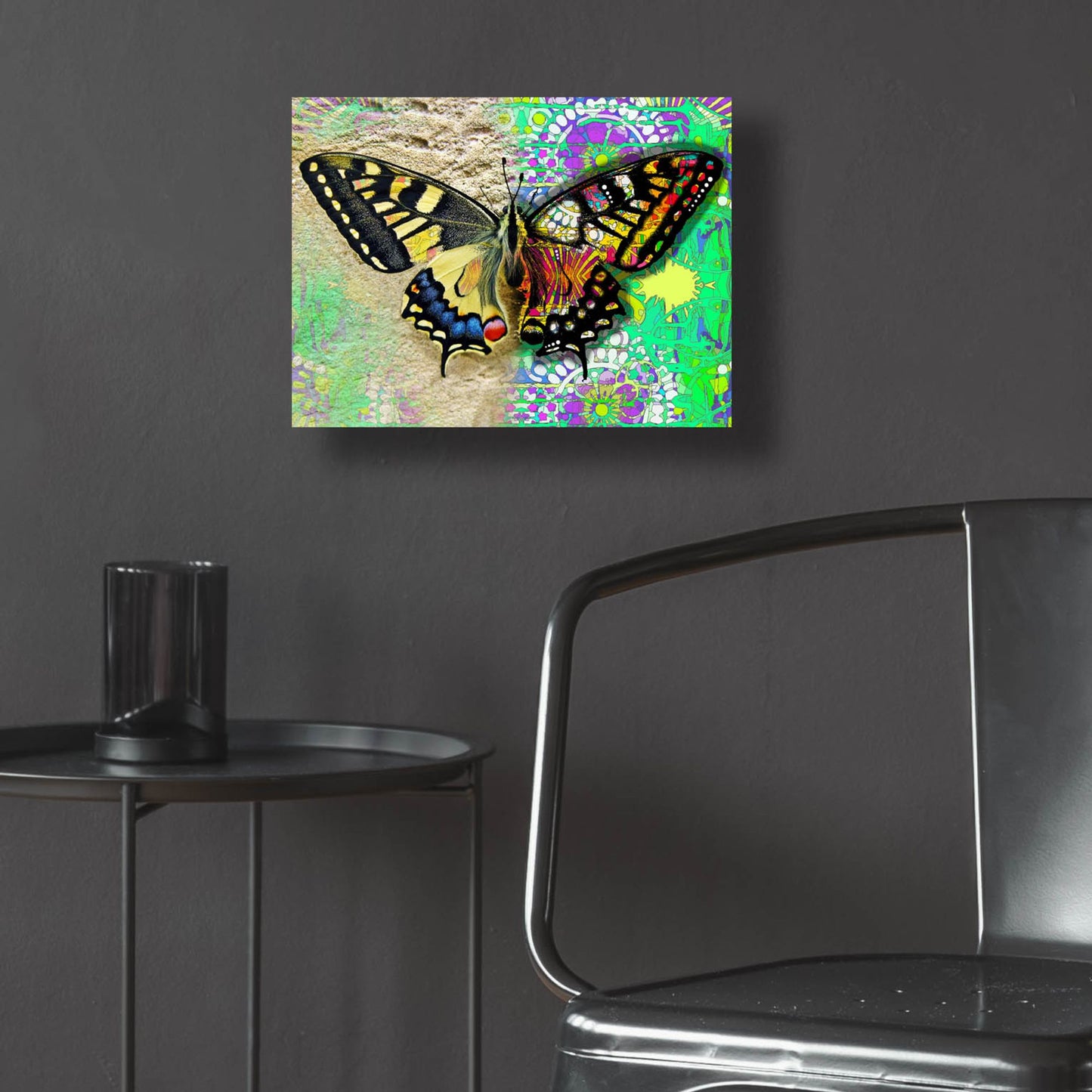 Epic Art 'Exposed Butterfly' by Dean Russo Studios, Acrylic Glass Wall Art,16x12