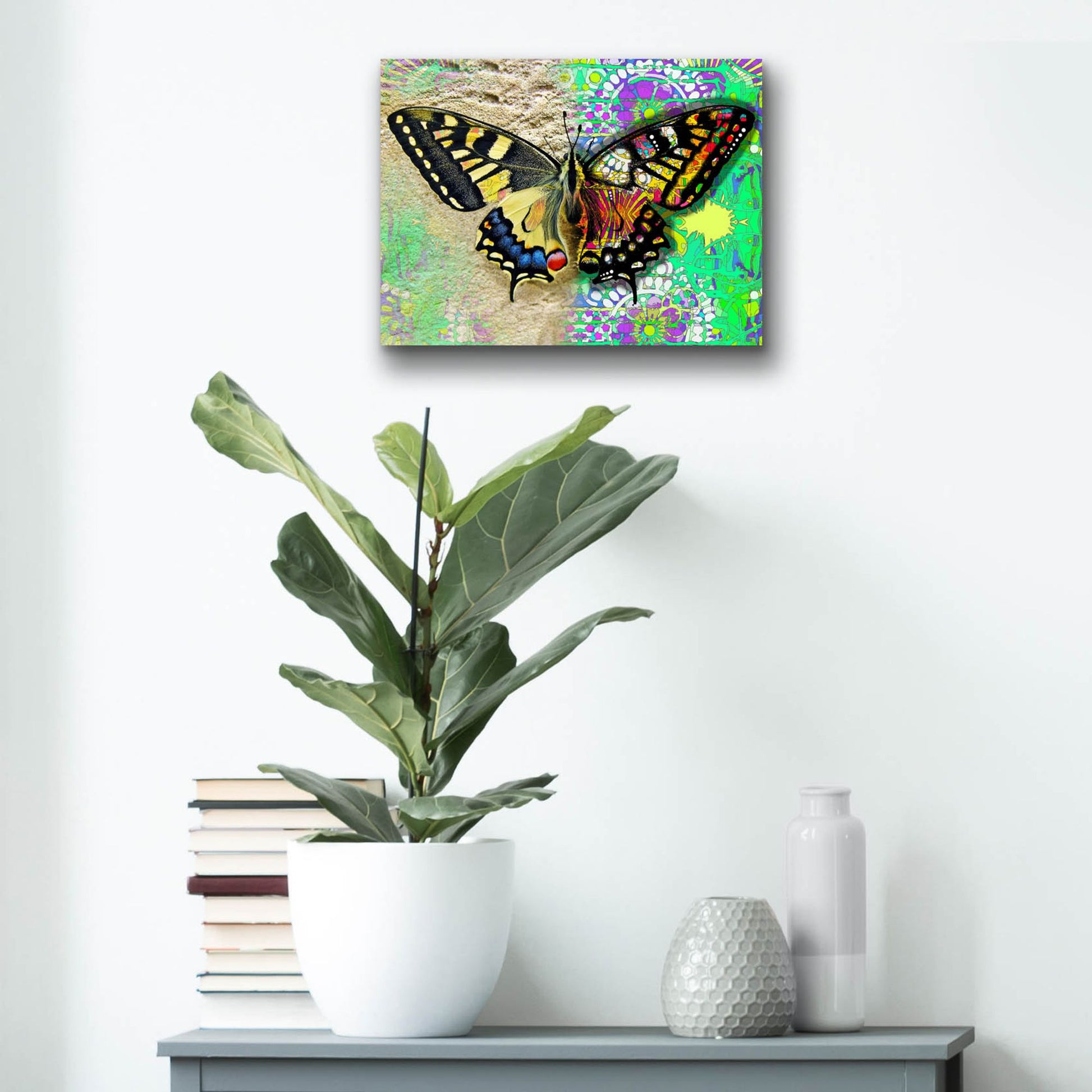 Epic Art 'Exposed Butterfly' by Dean Russo Studios, Acrylic Glass Wall Art,16x12