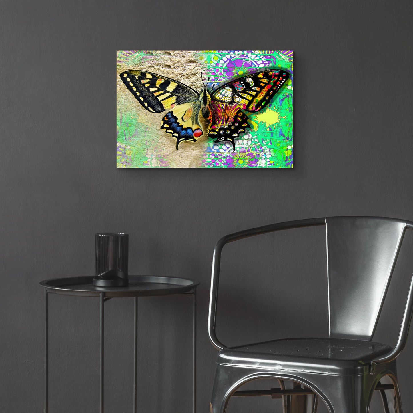 Epic Art 'Exposed Butterfly' by Dean Russo Studios, Acrylic Glass Wall Art,24x16