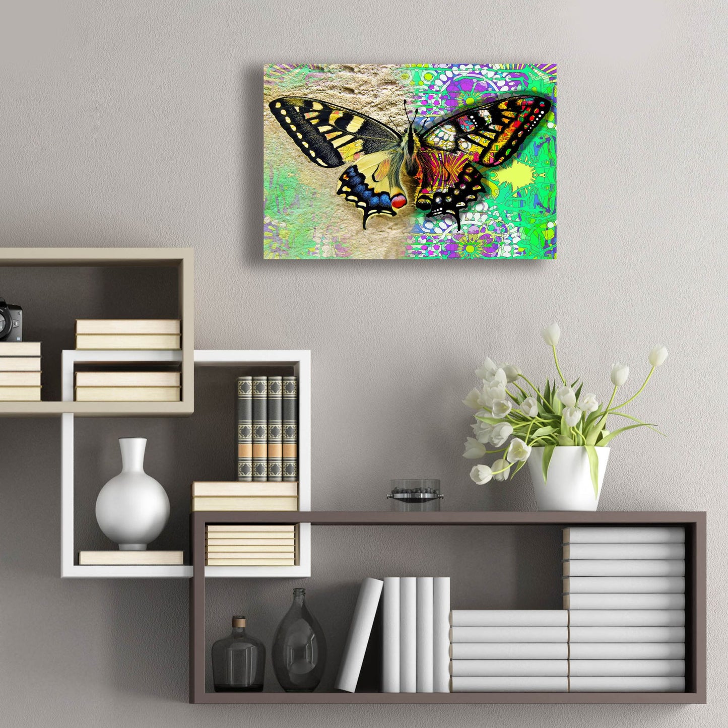 Epic Art 'Exposed Butterfly' by Dean Russo Studios, Acrylic Glass Wall Art,24x16