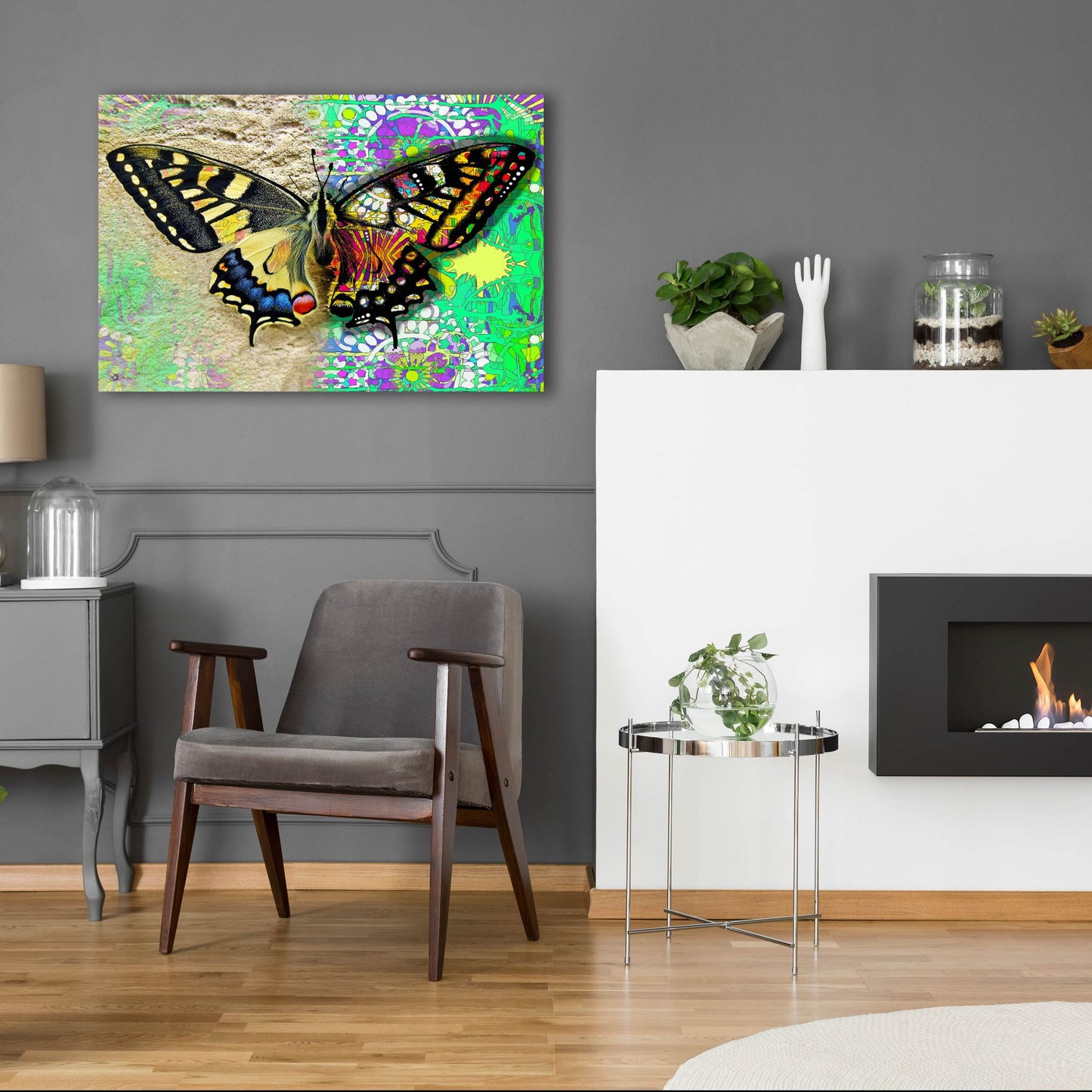 Epic Art 'Exposed Butterfly' by Dean Russo Studios, Acrylic Glass Wall Art,36x24