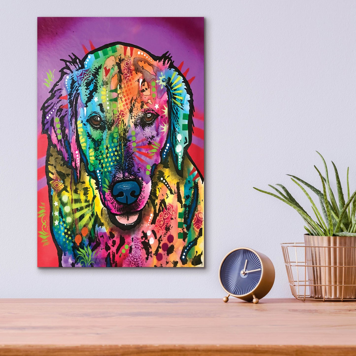 Epic Art 'Luvin Retriever' by Dean Russo Studios, Acrylic Glass Wall Art,12x16