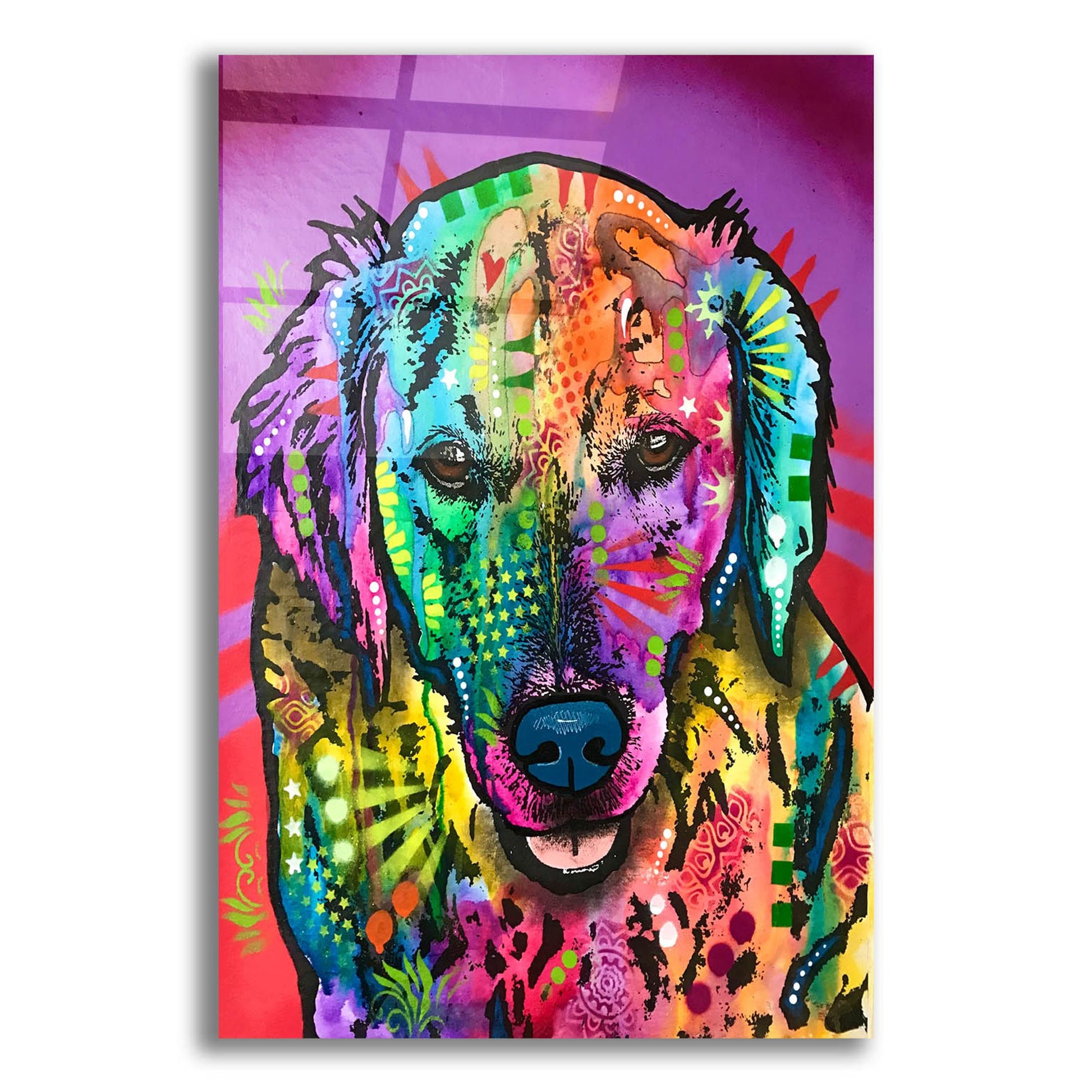 Epic Art 'Luvin Retriever' by Dean Russo Studios, Acrylic Glass Wall Art,12x16