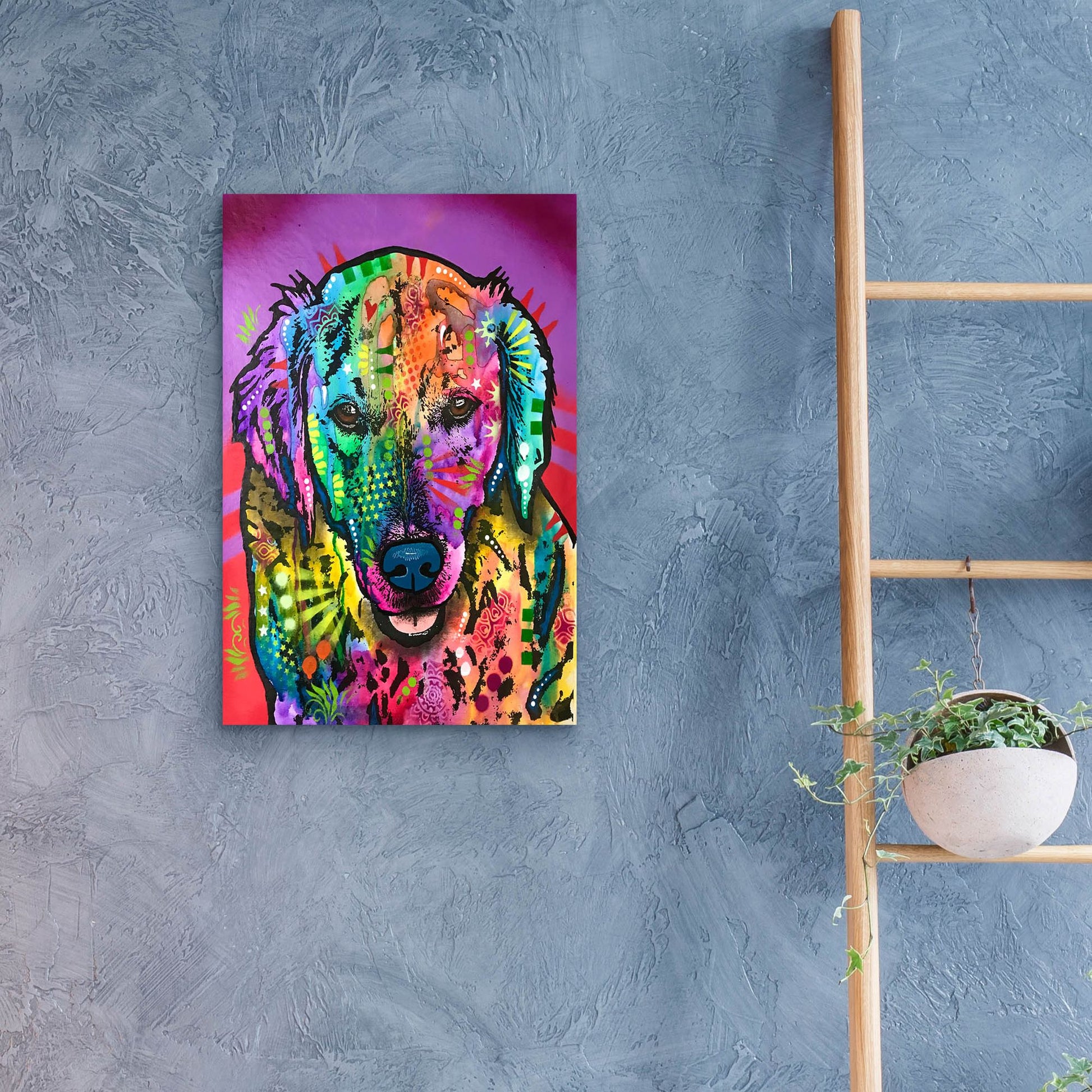 Epic Art 'Luvin Retriever' by Dean Russo Studios, Acrylic Glass Wall Art,16x24