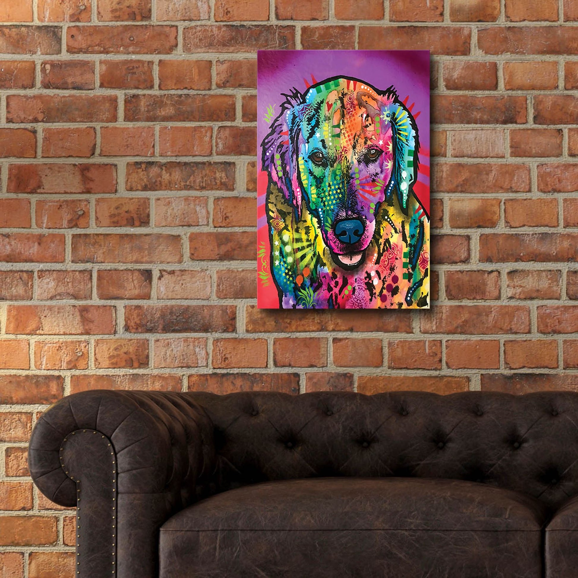 Epic Art 'Luvin Retriever' by Dean Russo Studios, Acrylic Glass Wall Art,16x24