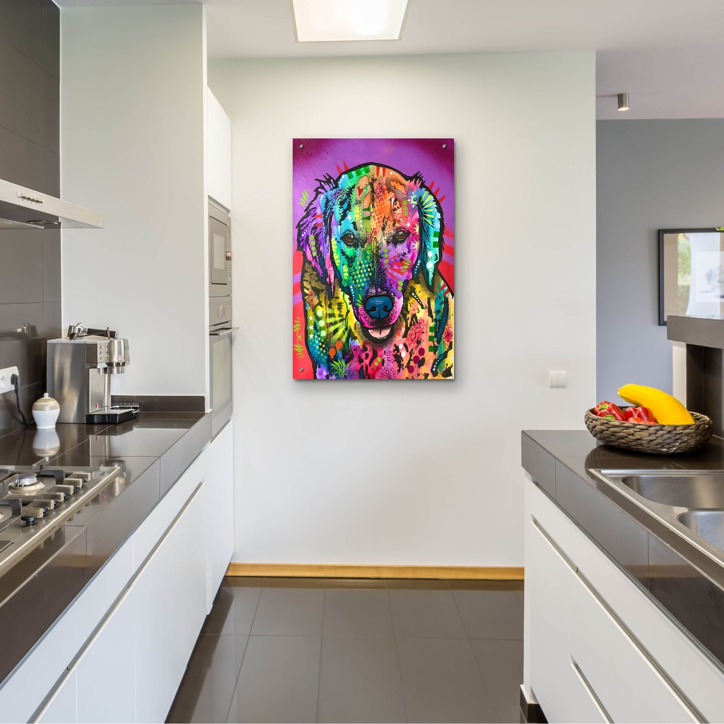 Epic Art 'Luvin Retriever' by Dean Russo Studios, Acrylic Glass Wall Art,24x36