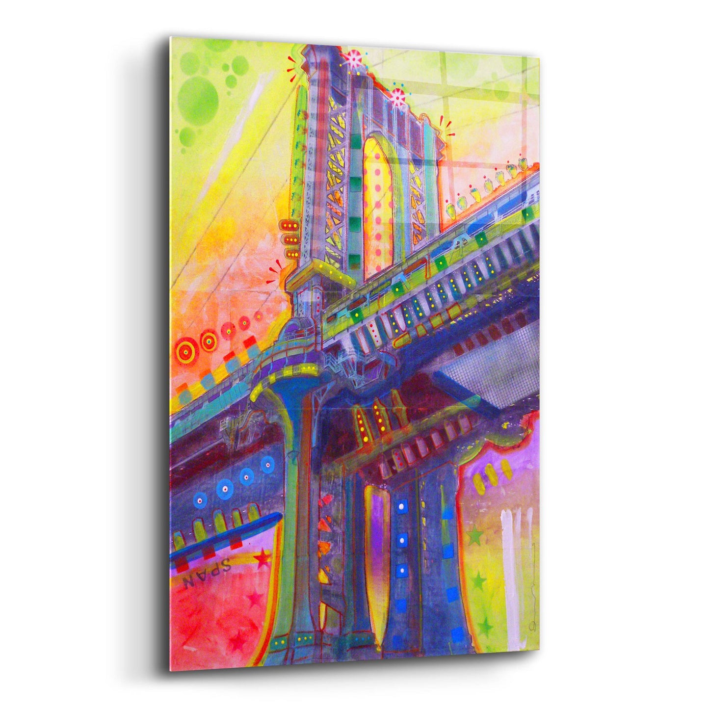 Epic Art 'Manhattan Bridge' by Dean Russo Studios, Acrylic Glass Wall Art,12x16