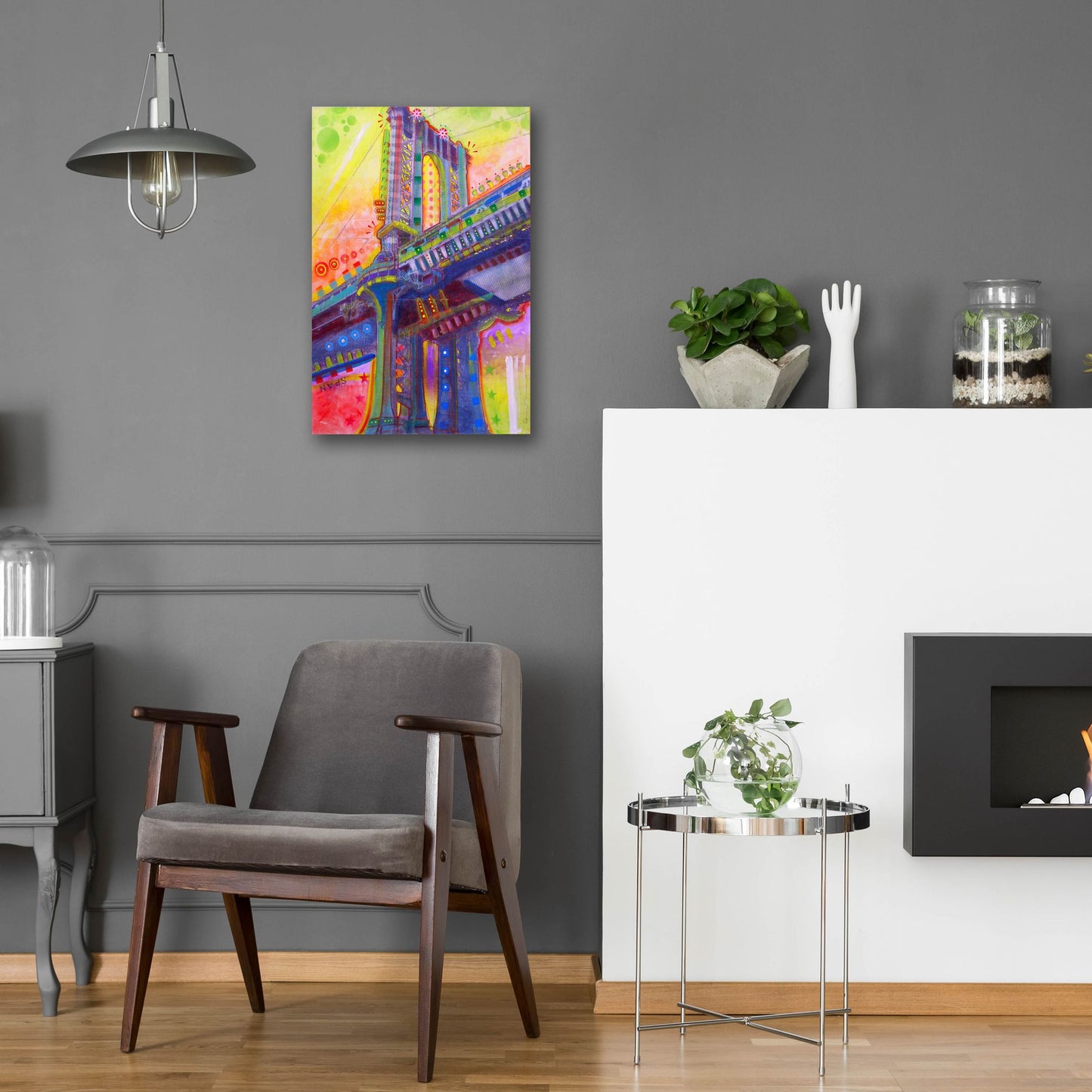 Epic Art 'Manhattan Bridge' by Dean Russo Studios, Acrylic Glass Wall Art,16x24