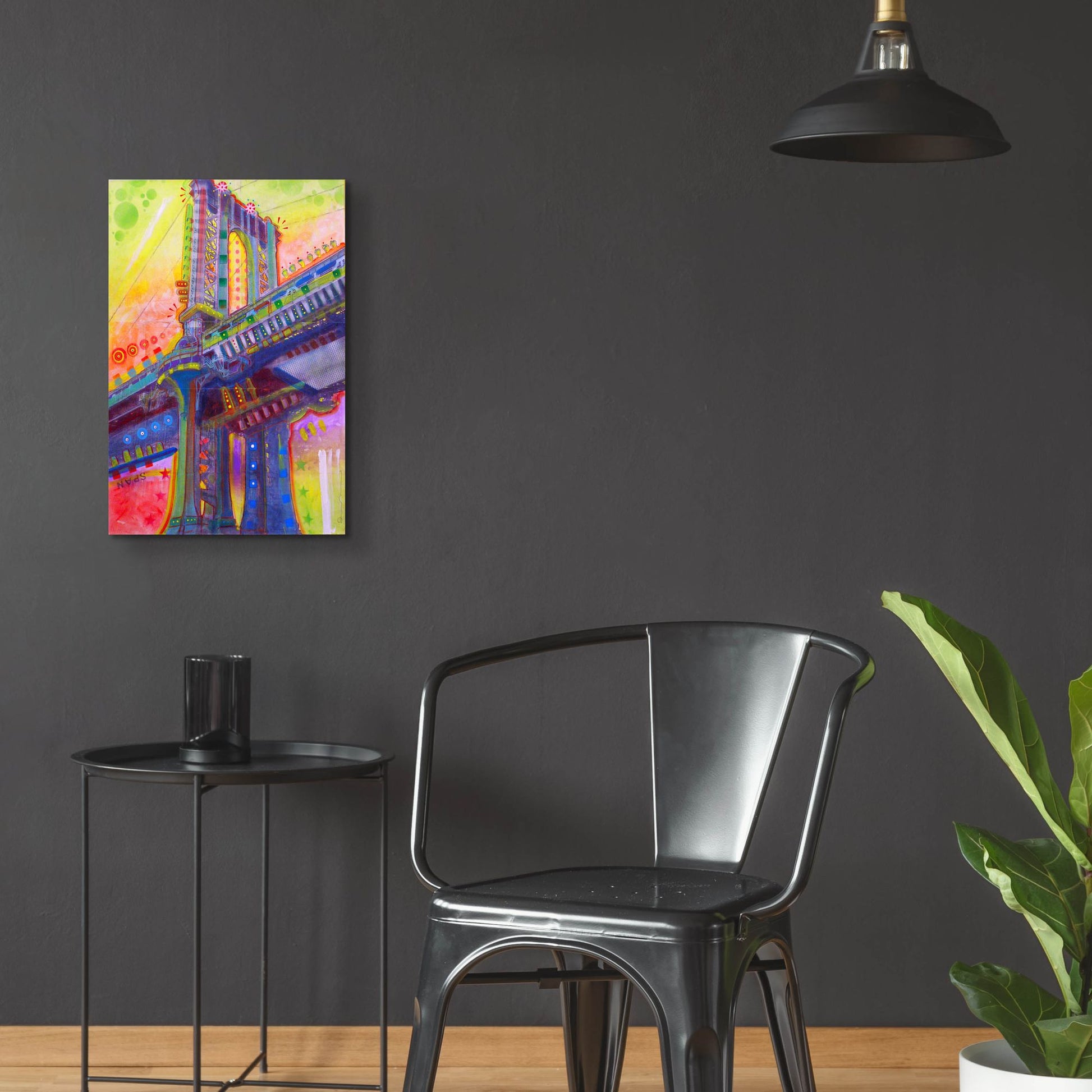 Epic Art 'Manhattan Bridge' by Dean Russo Studios, Acrylic Glass Wall Art,16x24