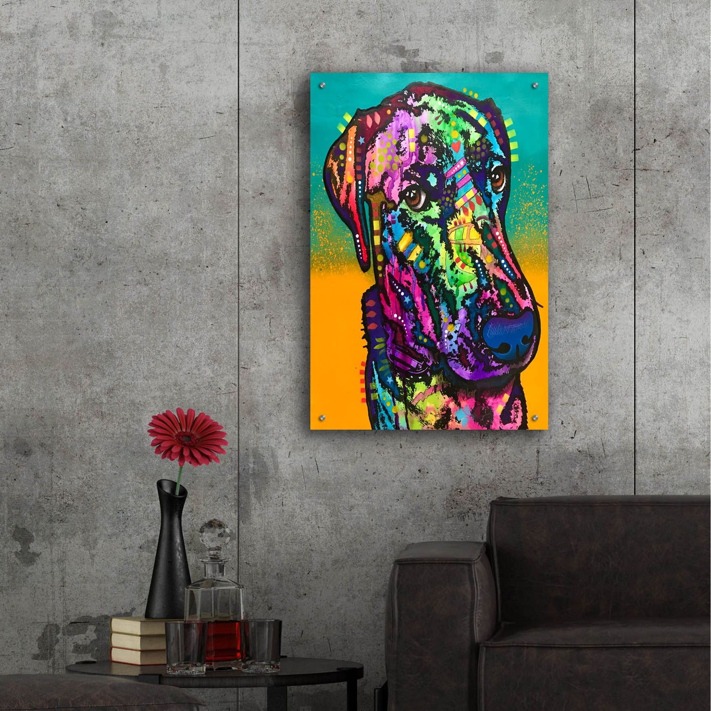 Epic Art 'Never Me' by Dean Russo Studios, Acrylic Glass Wall Art,24x36