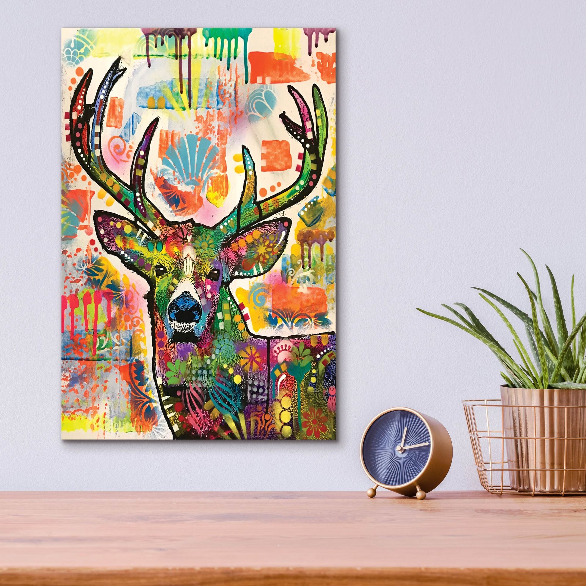 Epic Art 'Patch Buck' by Dean Russo Studios, Acrylic Glass Wall Art,12x16