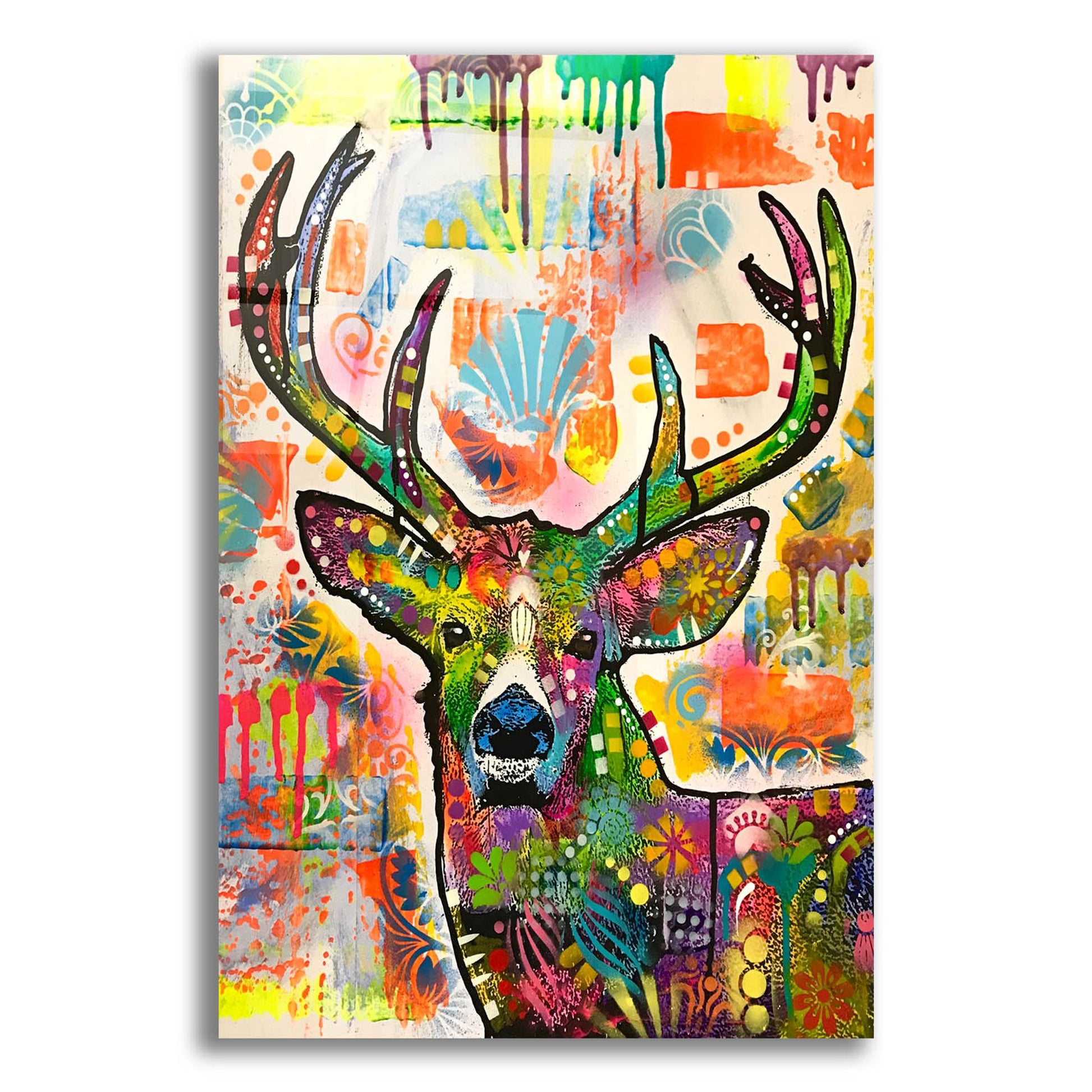 Epic Art 'Patch Buck' by Dean Russo Studios, Acrylic Glass Wall Art,12x16