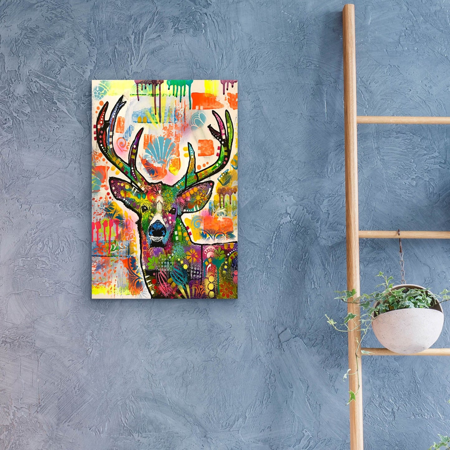 Epic Art 'Patch Buck' by Dean Russo Studios, Acrylic Glass Wall Art,16x24