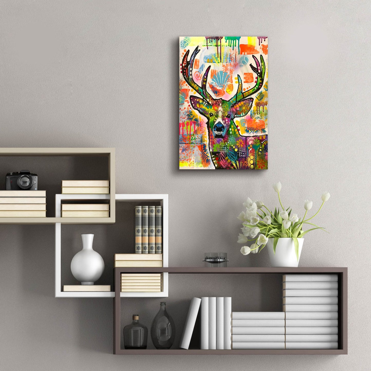 Epic Art 'Patch Buck' by Dean Russo Studios, Acrylic Glass Wall Art,16x24