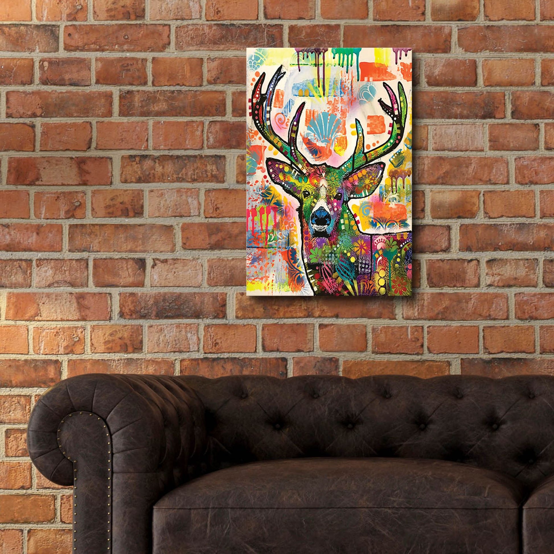 Epic Art 'Patch Buck' by Dean Russo Studios, Acrylic Glass Wall Art,16x24