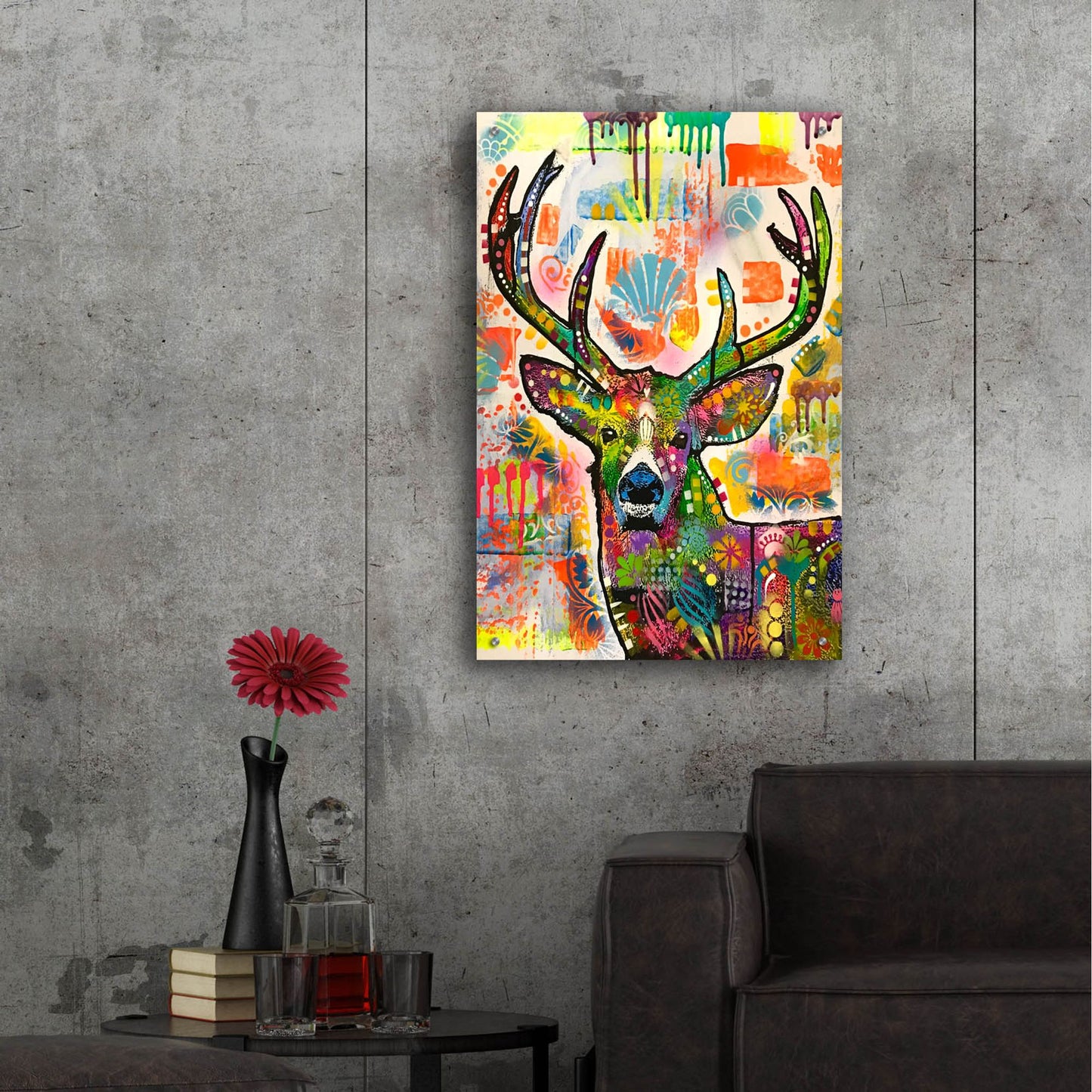 Epic Art 'Patch Buck' by Dean Russo Studios, Acrylic Glass Wall Art,24x36