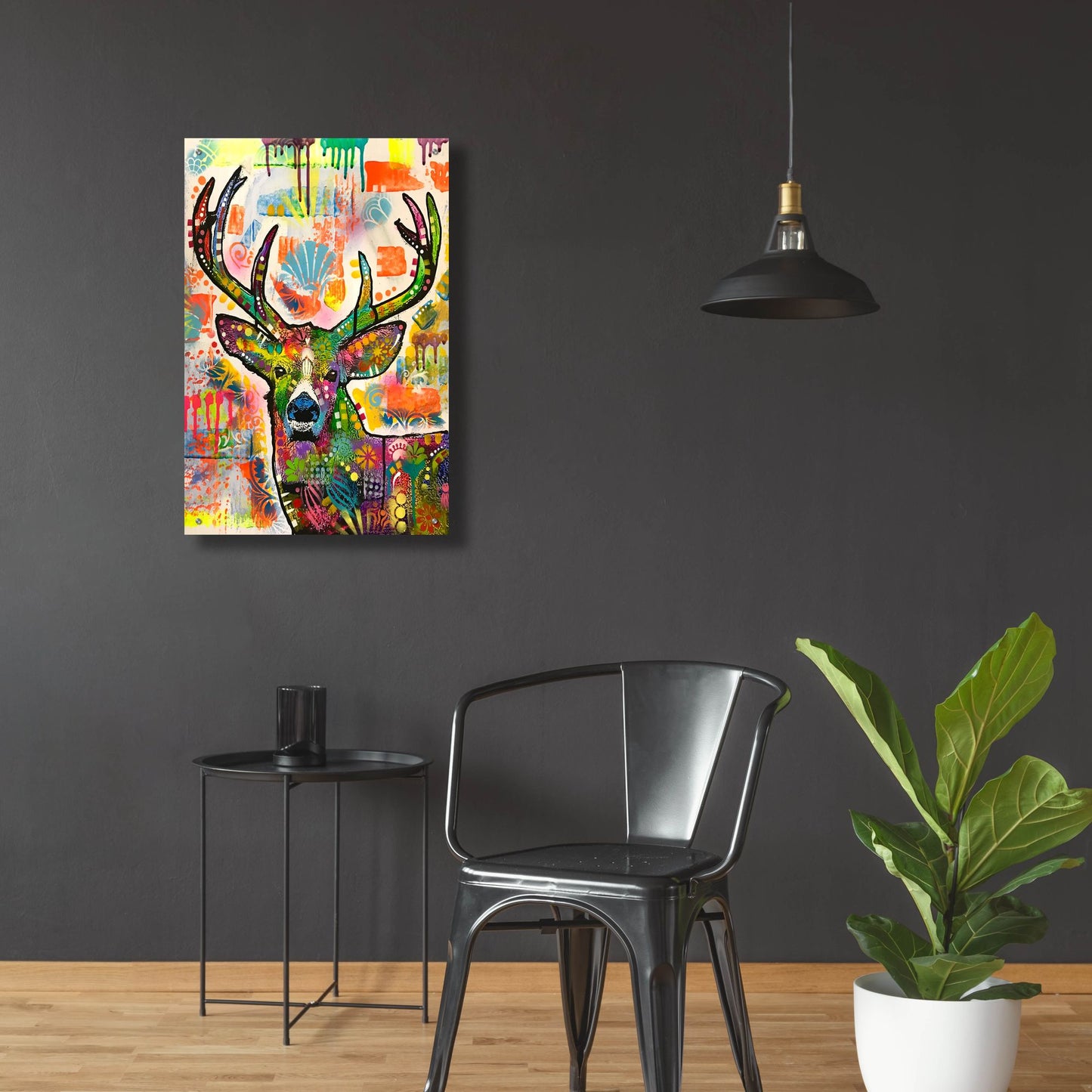 Epic Art 'Patch Buck' by Dean Russo Studios, Acrylic Glass Wall Art,24x36