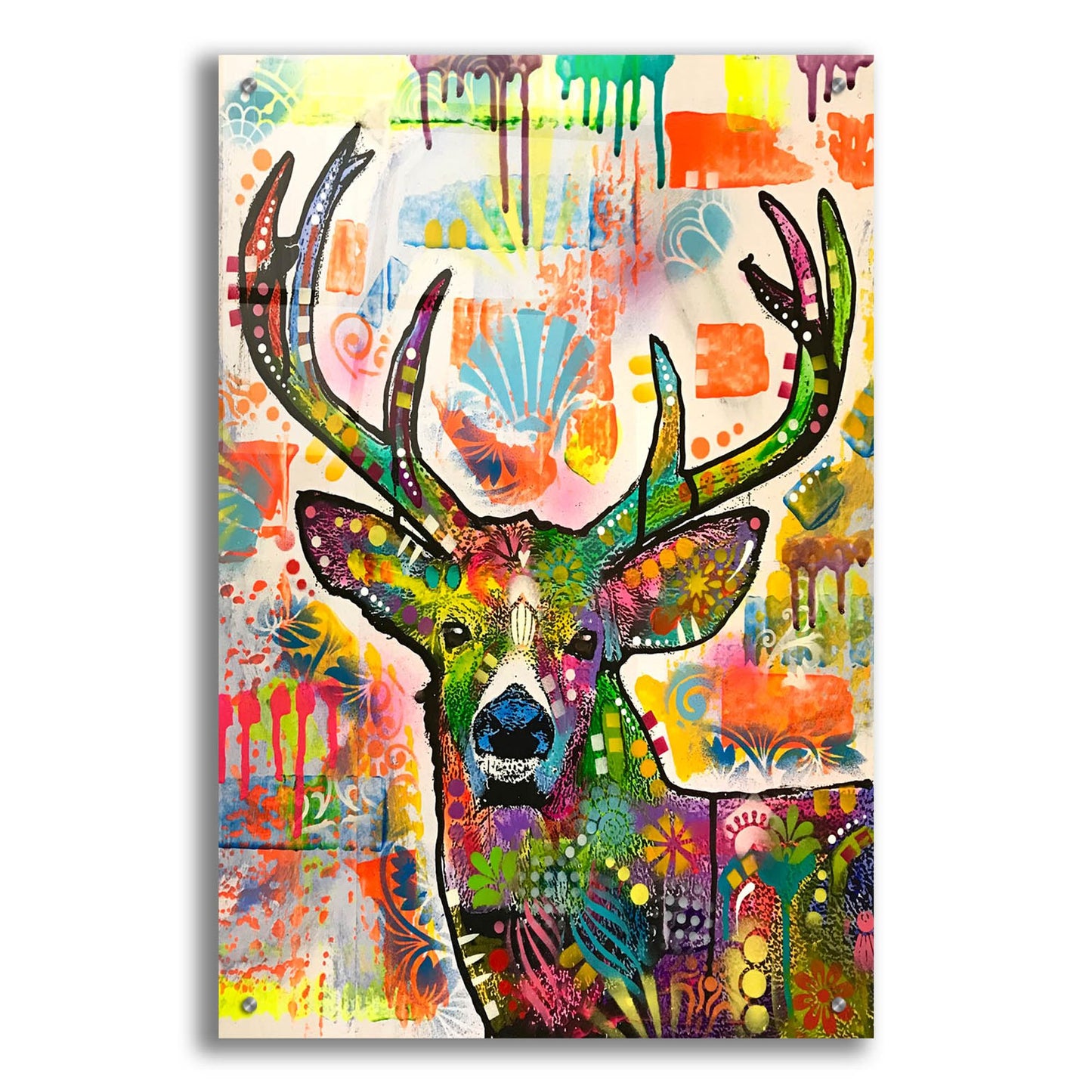 Epic Art 'Patch Buck' by Dean Russo Studios, Acrylic Glass Wall Art,24x36