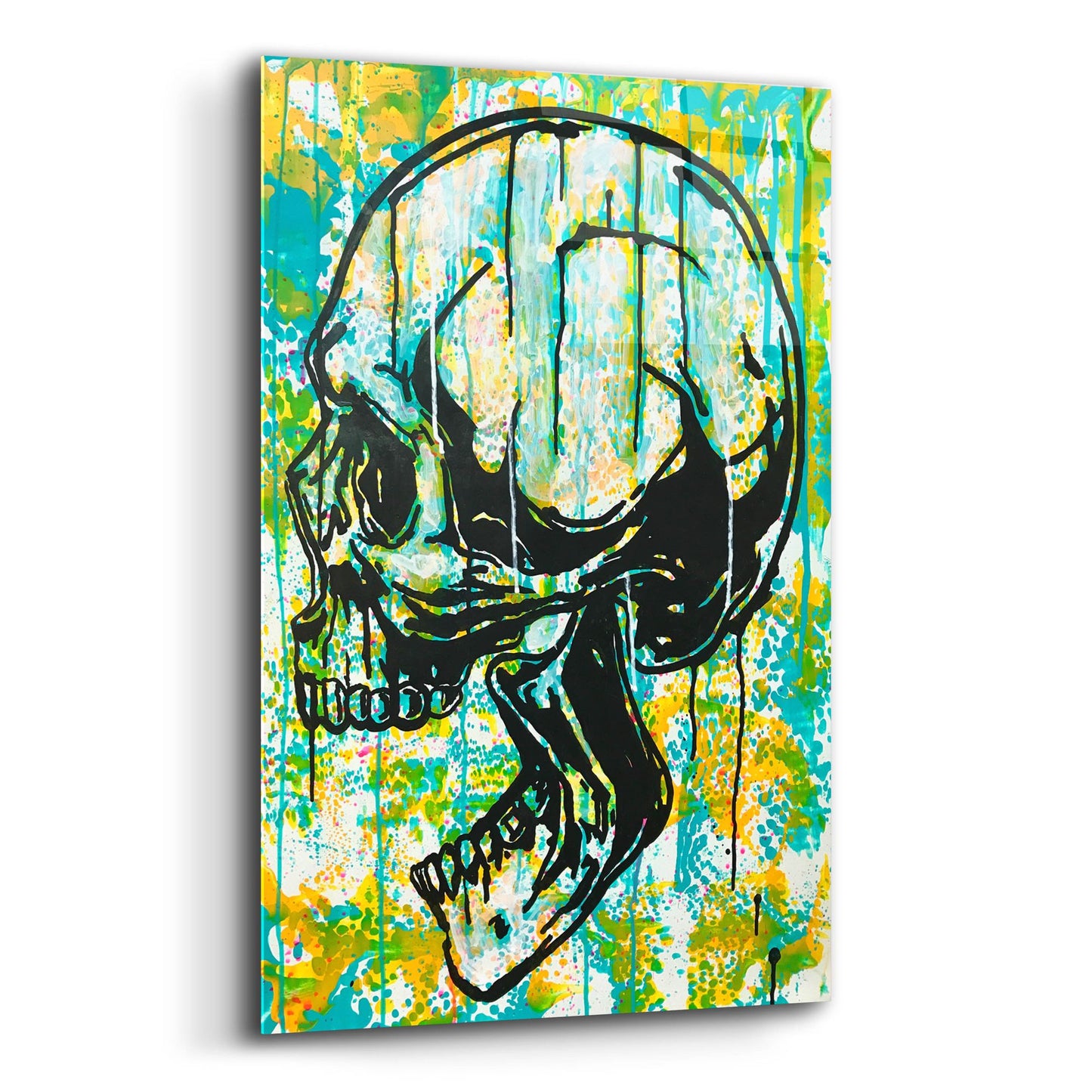 Epic Art 'Screaming Skull 2' by Dean Russo Studios, Acrylic Glass Wall Art,12x16