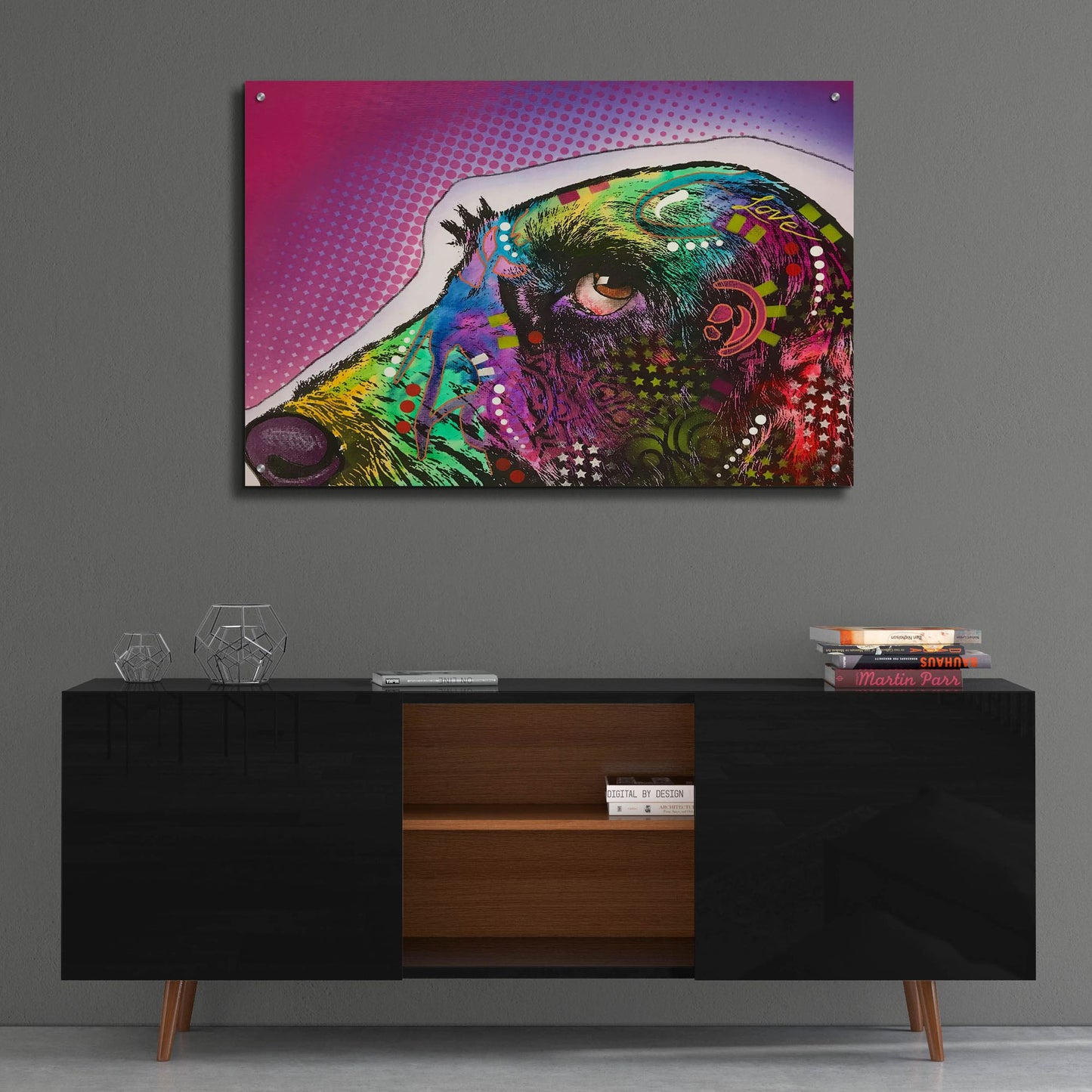 Epic Art 'Sneek Peek 1' by Dean Russo Studios, Acrylic Glass Wall Art,36x24