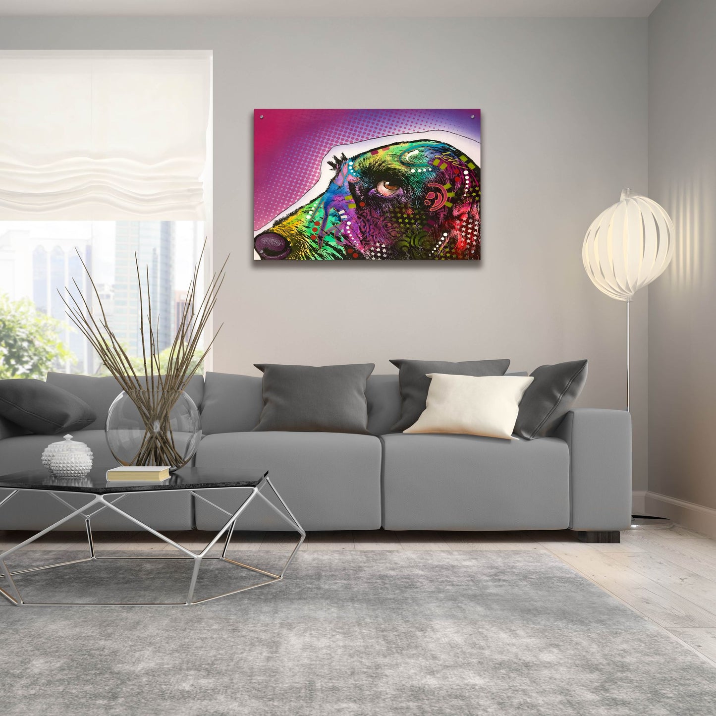 Epic Art 'Sneek Peek 1' by Dean Russo Studios, Acrylic Glass Wall Art,36x24