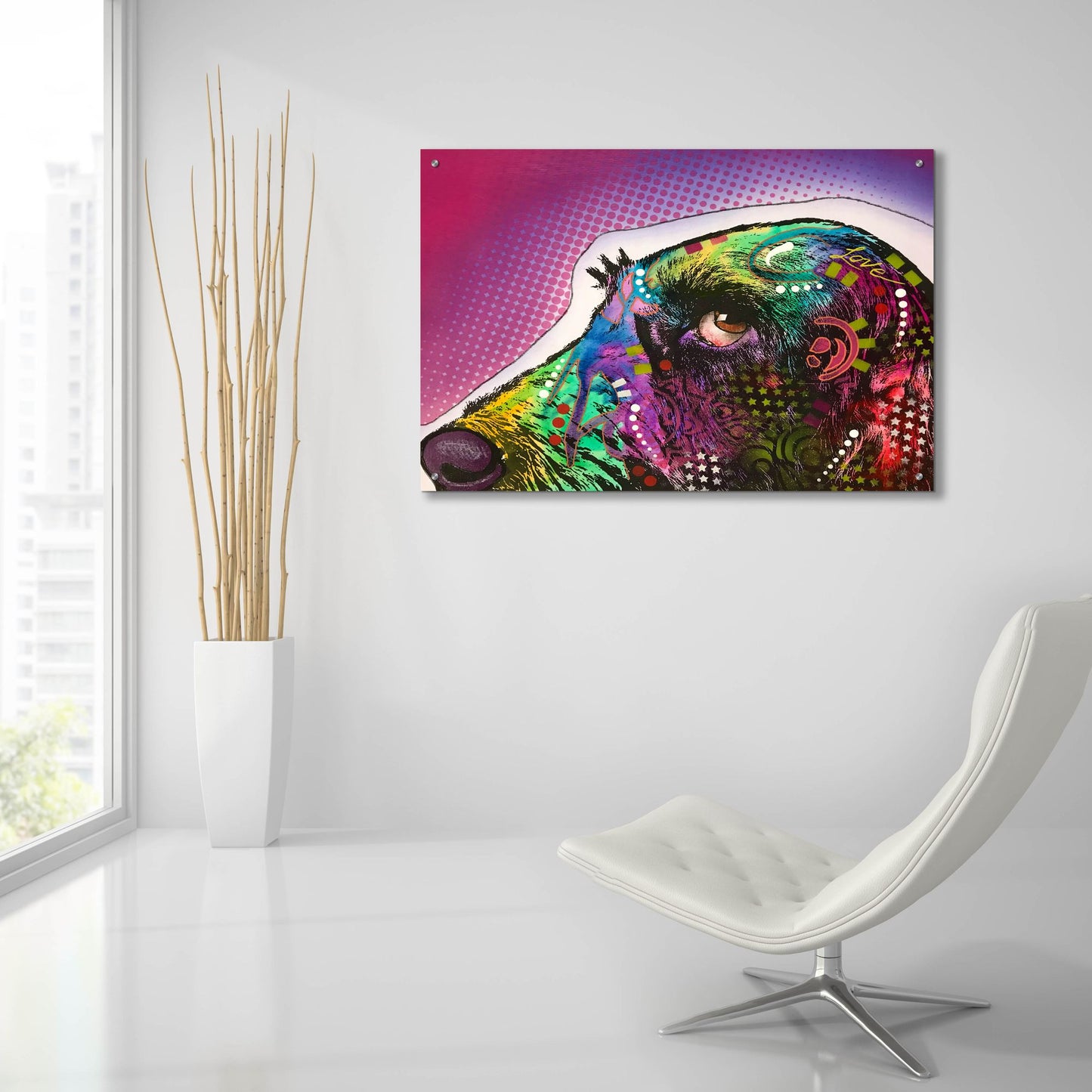 Epic Art 'Sneek Peek 1' by Dean Russo Studios, Acrylic Glass Wall Art,36x24