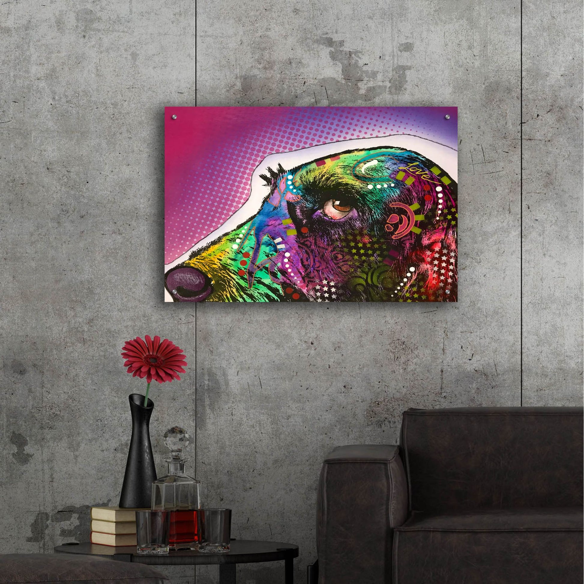 Epic Art 'Sneek Peek 1' by Dean Russo Studios, Acrylic Glass Wall Art,36x24