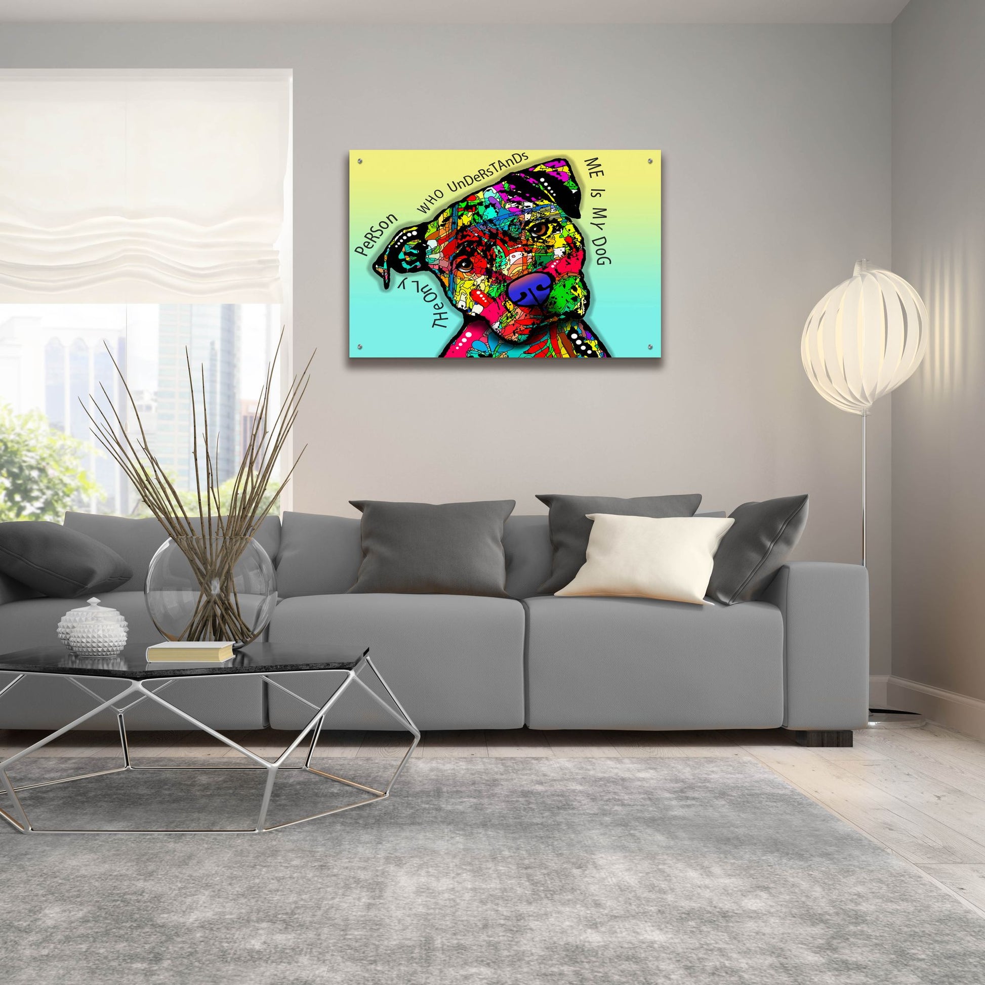 Epic Art 'The Only Person' by Dean Russo Studios, Acrylic Glass Wall Art,36x24