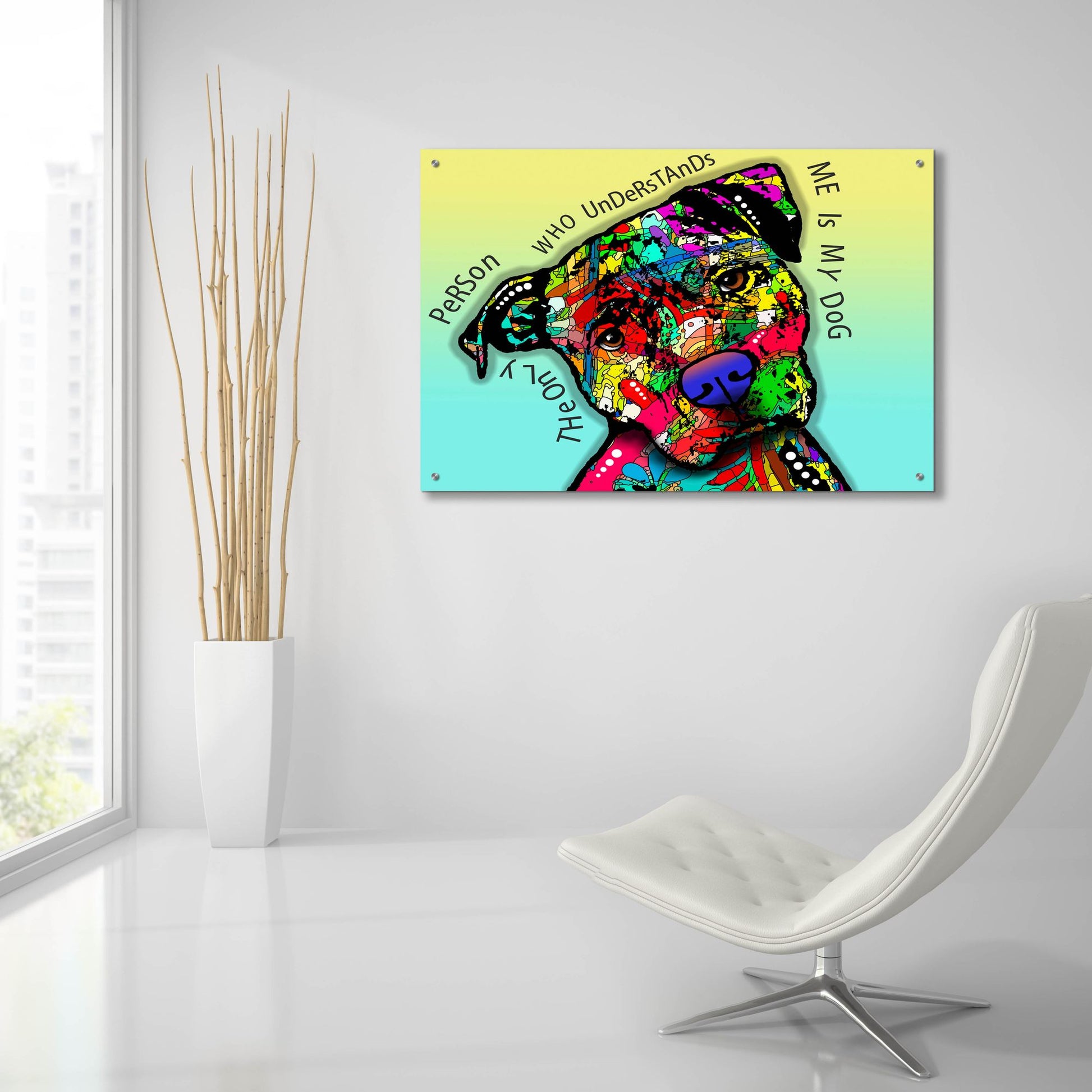 Epic Art 'The Only Person' by Dean Russo Studios, Acrylic Glass Wall Art,36x24
