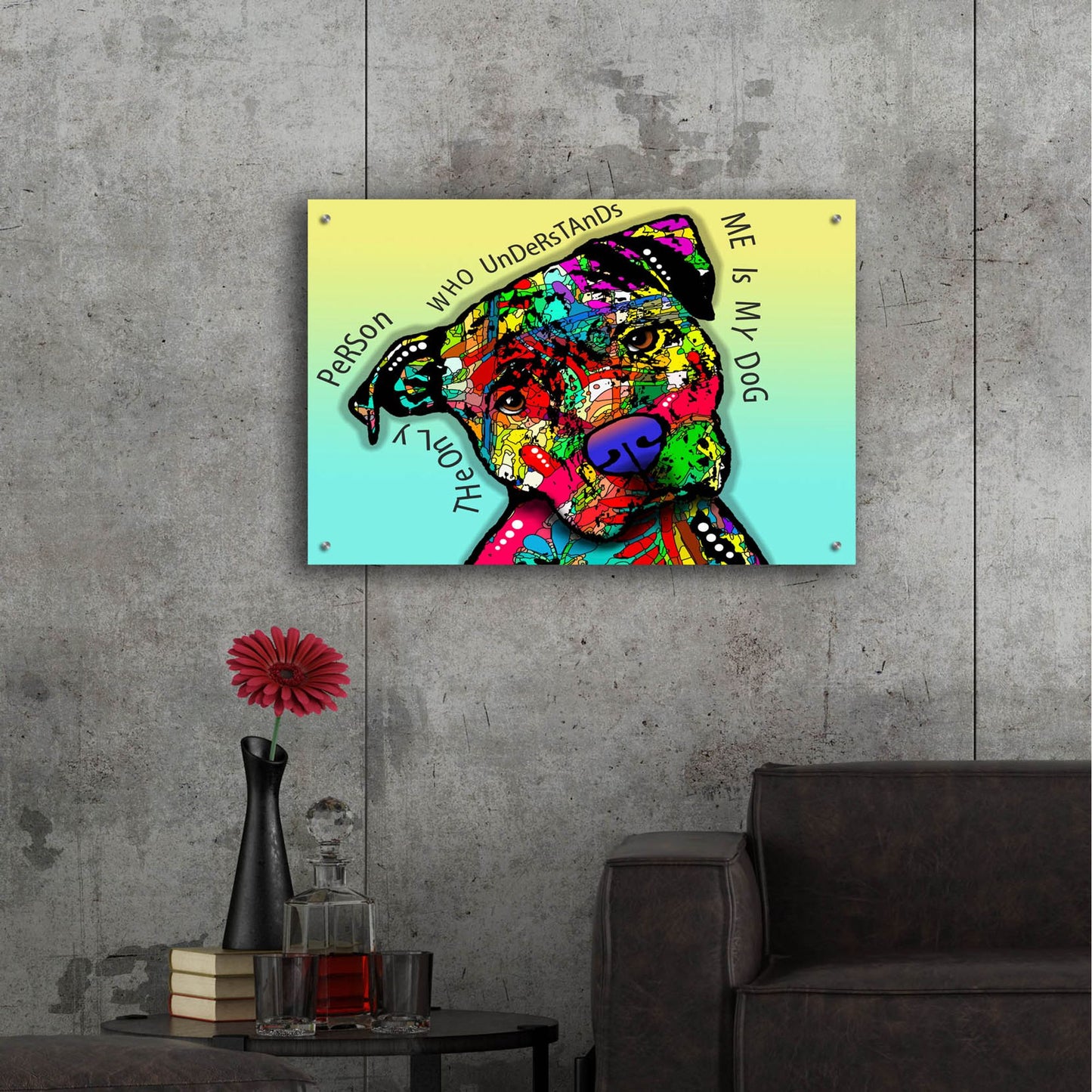 Epic Art 'The Only Person' by Dean Russo Studios, Acrylic Glass Wall Art,36x24