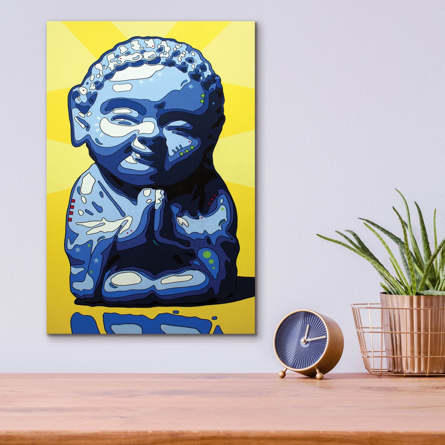 Epic Art 'Wisdom Buddha' by Dean Russo Studios, Acrylic Glass Wall Art,12x16