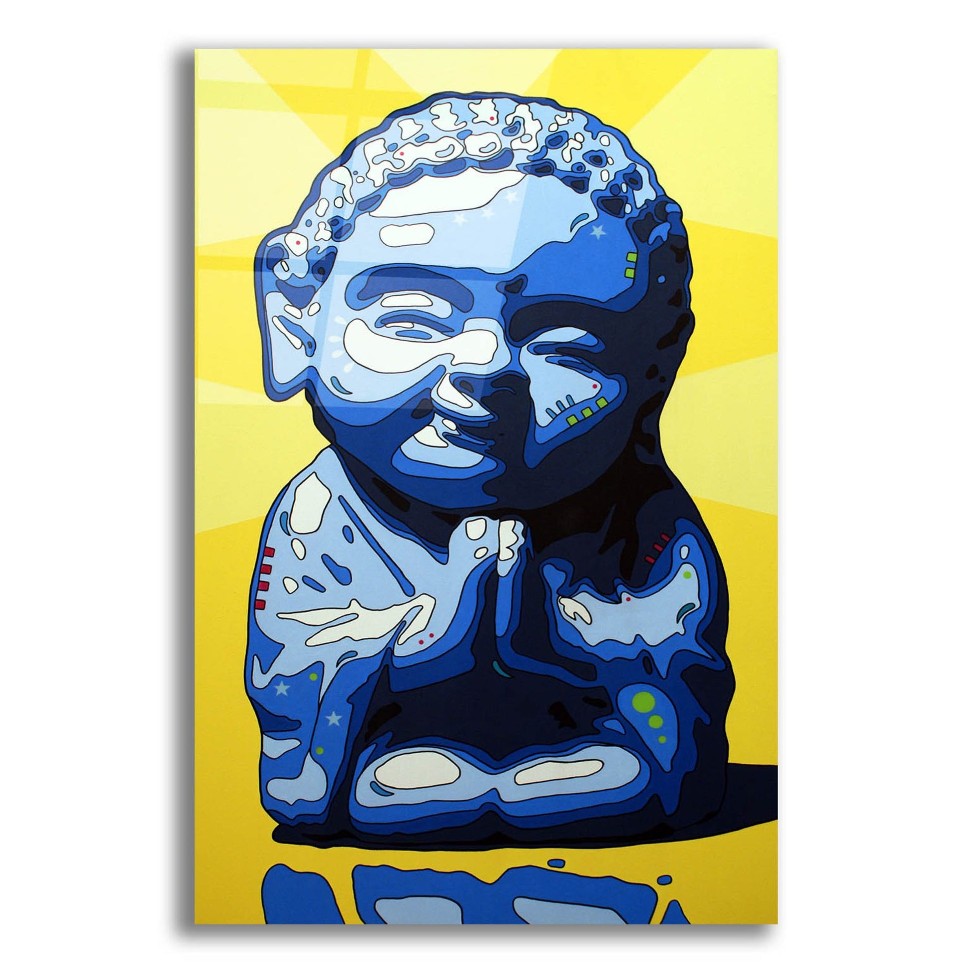 Epic Art 'Wisdom Buddha' by Dean Russo Studios, Acrylic Glass Wall Art,12x16