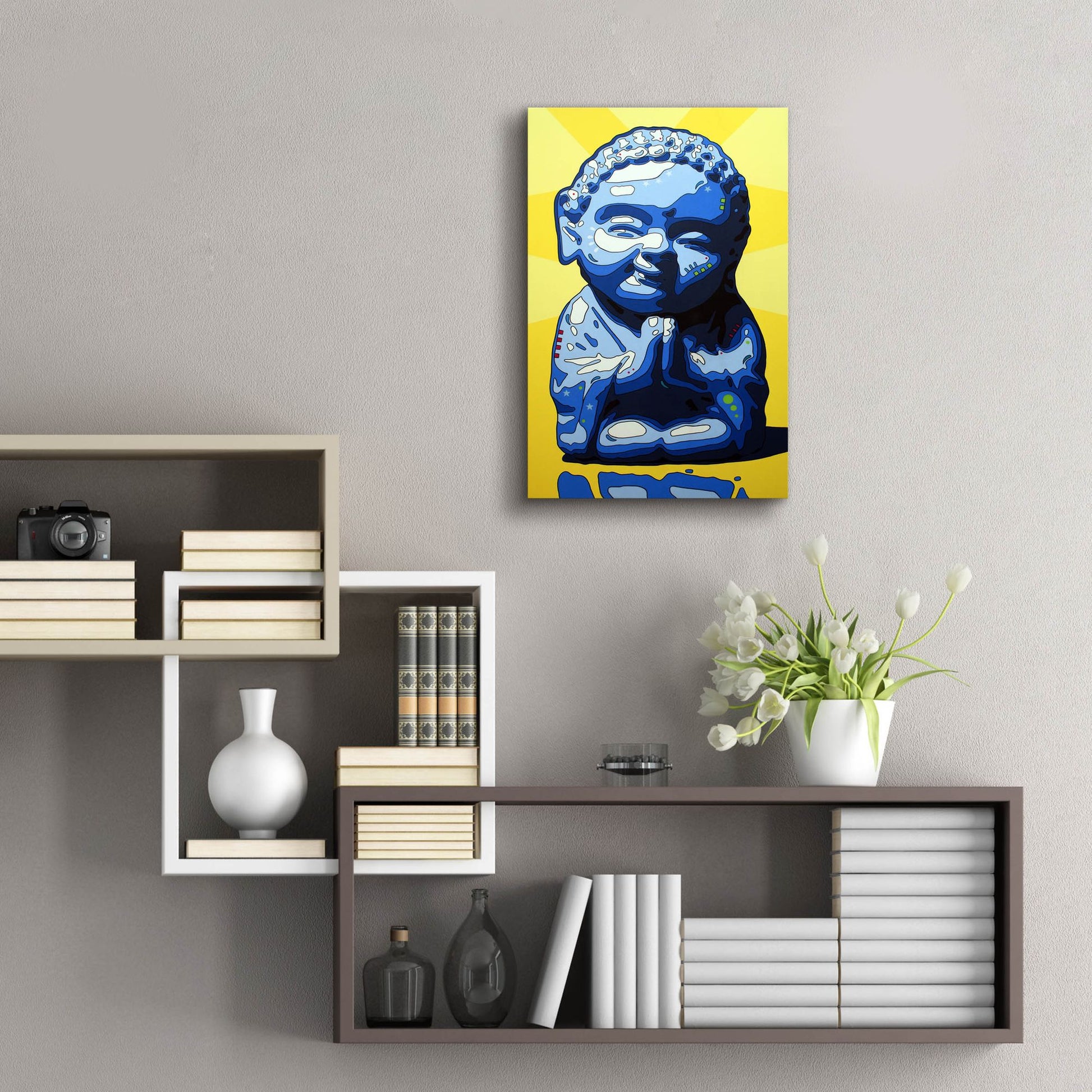 Epic Art 'Wisdom Buddha' by Dean Russo Studios, Acrylic Glass Wall Art,16x24