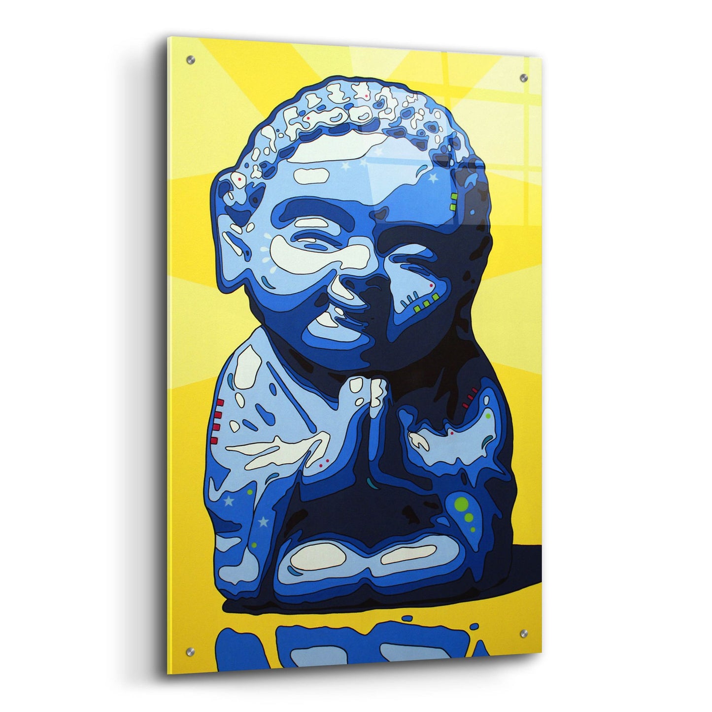 Epic Art 'Wisdom Buddha' by Dean Russo Studios, Acrylic Glass Wall Art,24x36