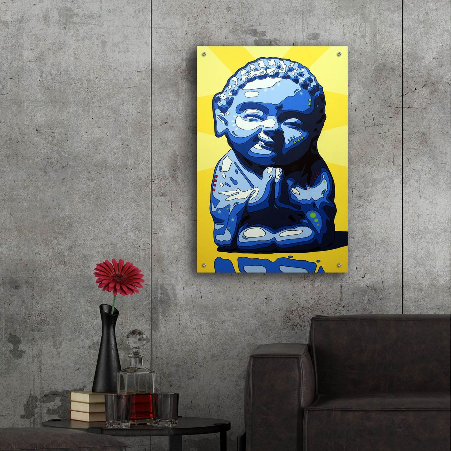 Epic Art 'Wisdom Buddha' by Dean Russo Studios, Acrylic Glass Wall Art,24x36