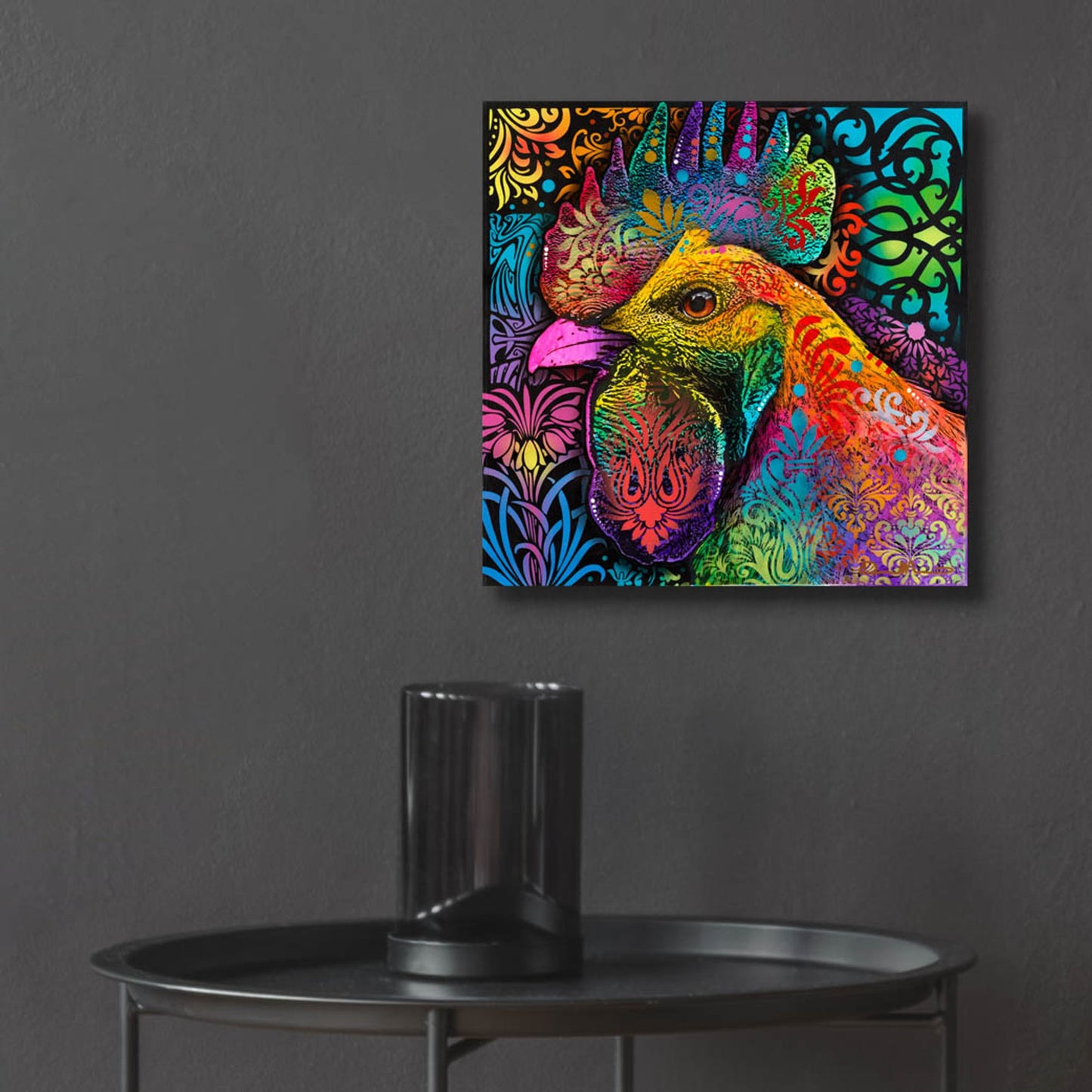 Epic Art 'Rooster' by Dean Russo Studios, Acrylic Glass Wall Art,12x12