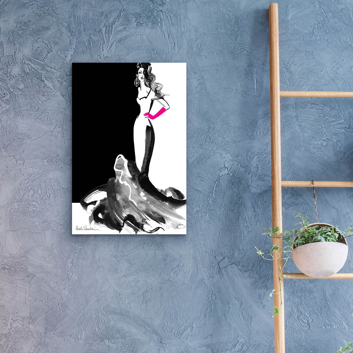 Ball Gown by Aasha Ramdeen - 16x24 acrylic wall art in a room