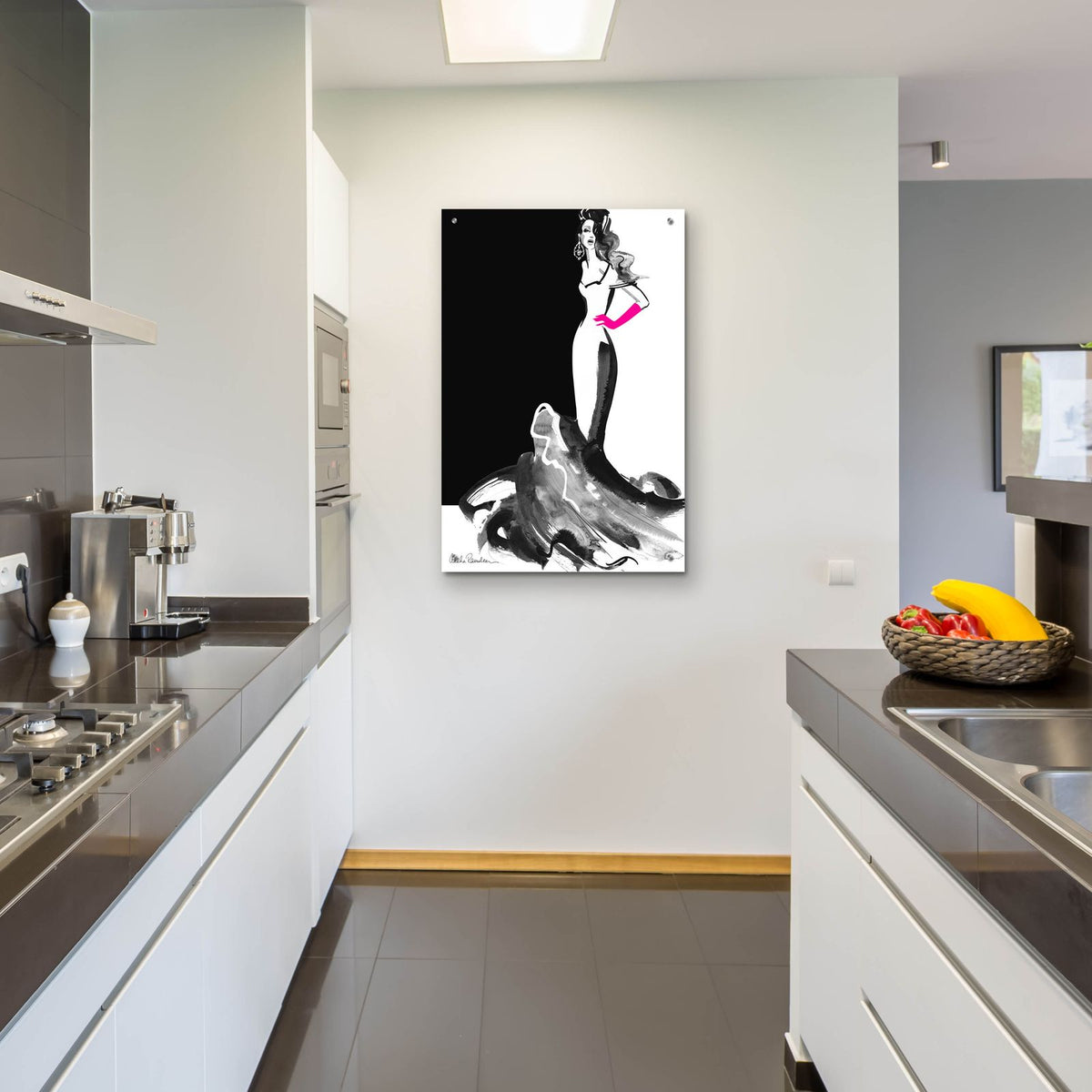 Ball Gown by Aasha Ramdeen - 24x36 acrylic wall art in a room
