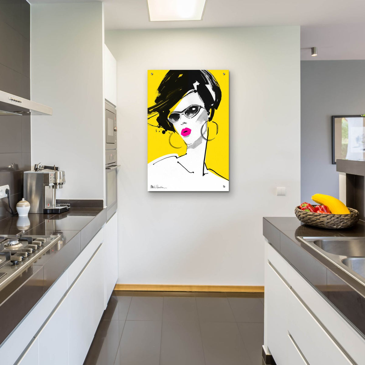 Sunglasses by Aasha Ramdeen - 24x36 acrylic wall art in a room