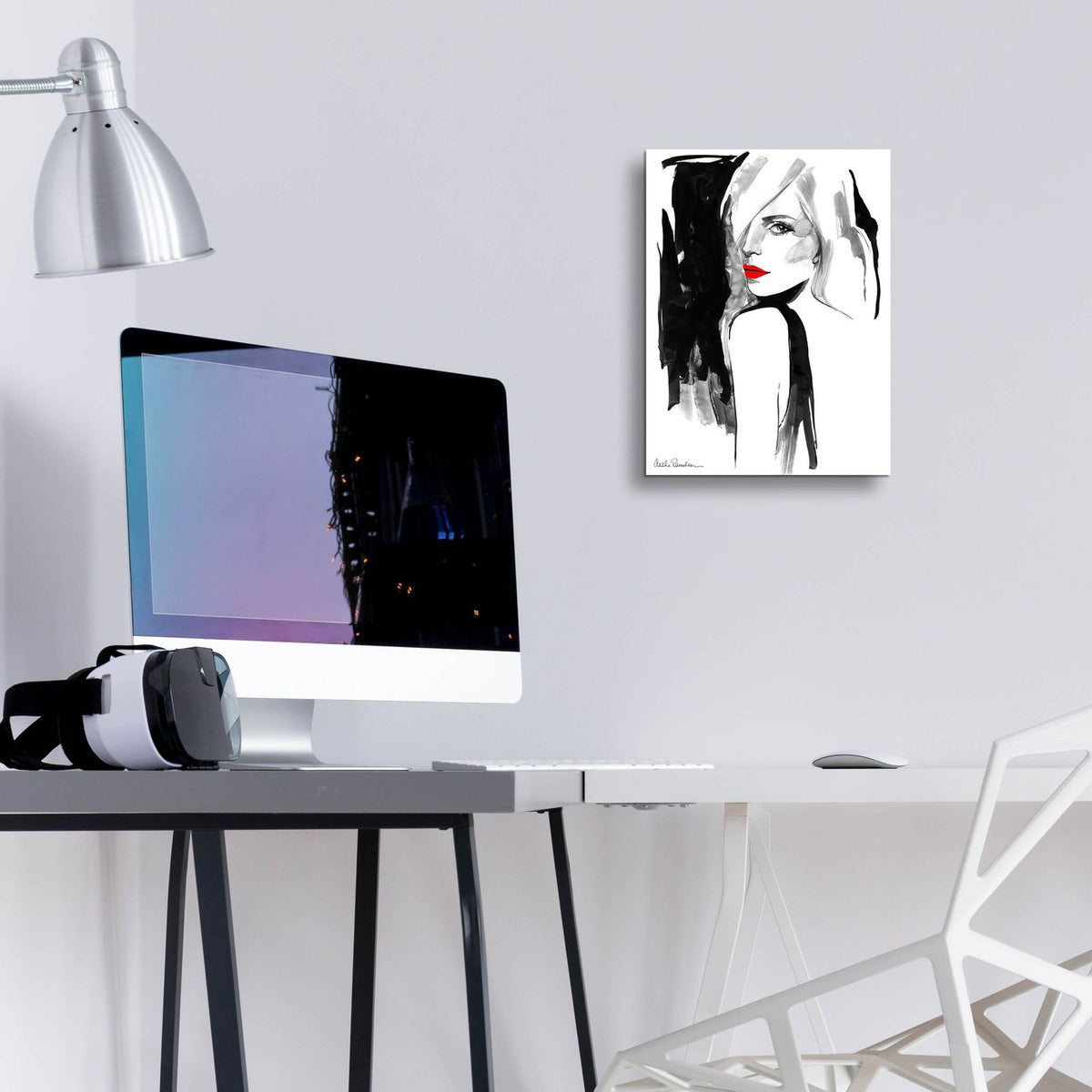 Over the Shoulder by Aasha Ramdeen - 12x16 acrylic wall art in a room