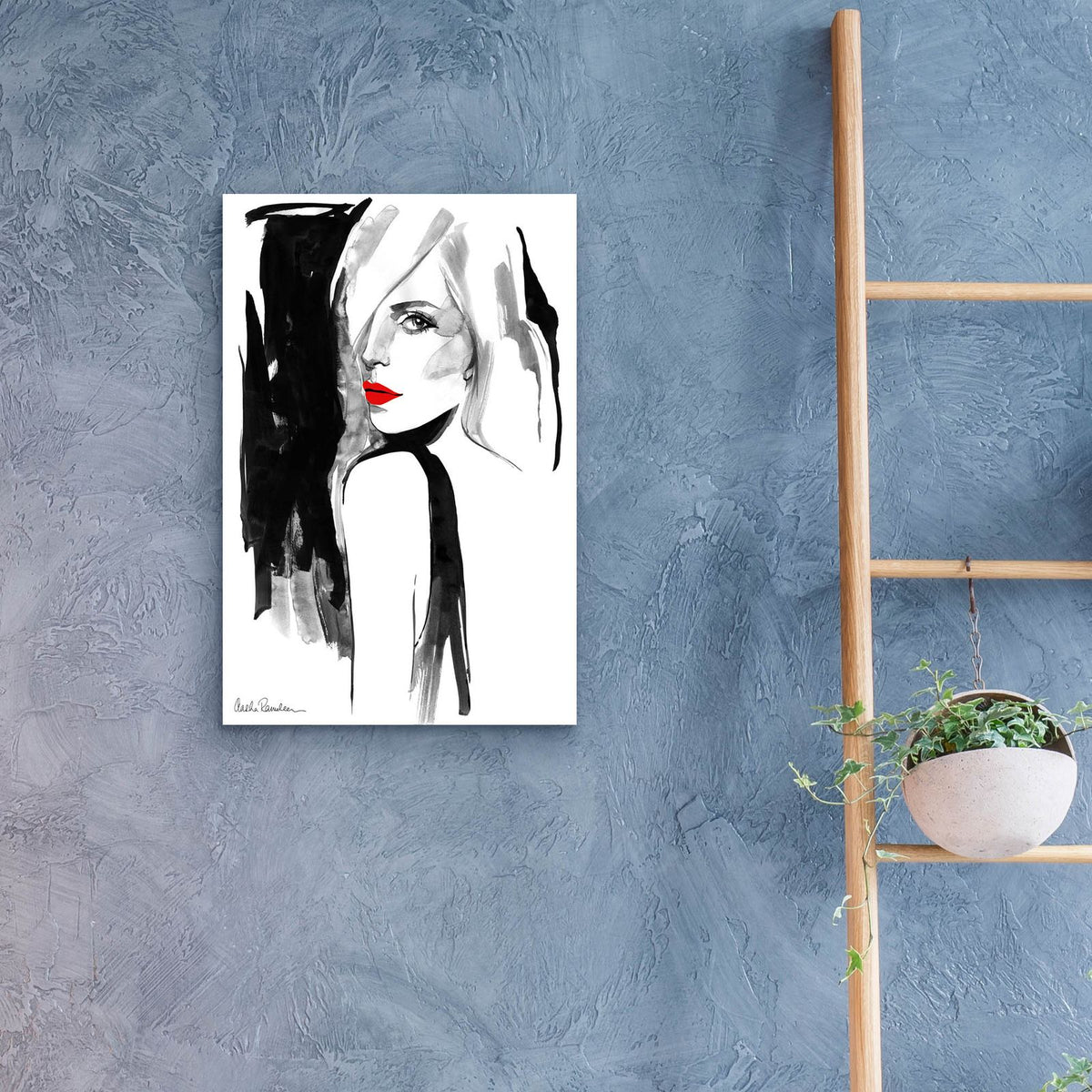 Over the Shoulder by Aasha Ramdeen - 16x24 acrylic wall art in a room