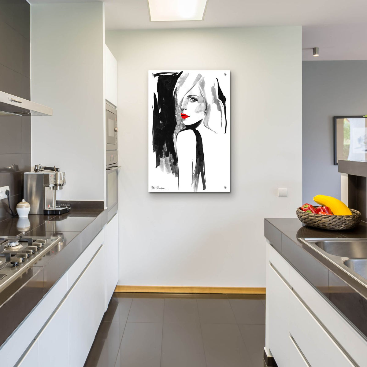 Over the Shoulder by Aasha Ramdeen - 24x36 acrylic wall art in a room