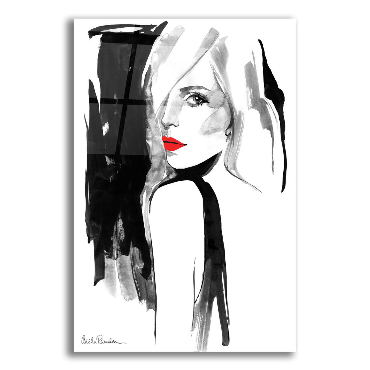 Over the Shoulder by Aasha Ramdeen acrylic glass wall art