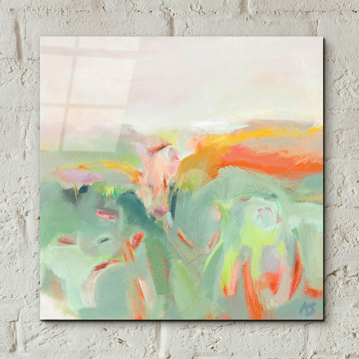 Confetti Fields by Alice Sheridan - 12x12 acrylic wall art in a room